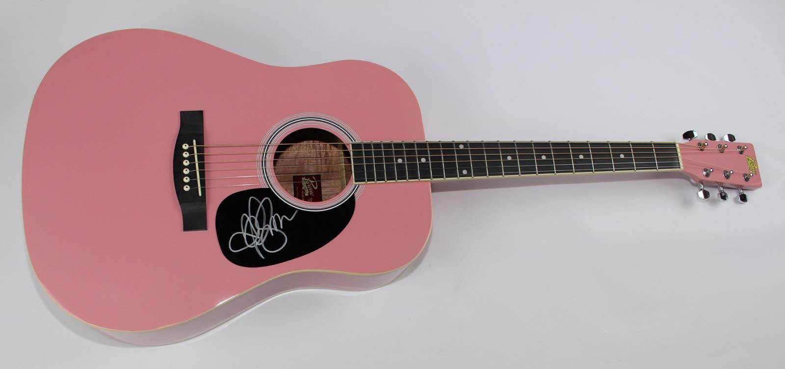 Jessica Simpson Sweet Kisses Signed Acoustic Guitar - Genuine Autograph, Full-Size Pink Guitar for Collectors & Fans - Perfect for Home Decor, Music Room Display & Special Gifts