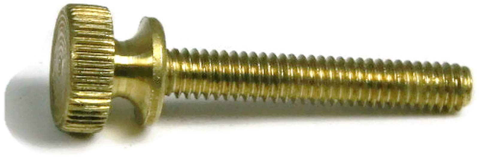 #10-24 x 3/4 Inch Knurled Head Thumb Screws - 100 Pack Solid Brass Machine Screws for Electronics, Furniture & DIY Projects
