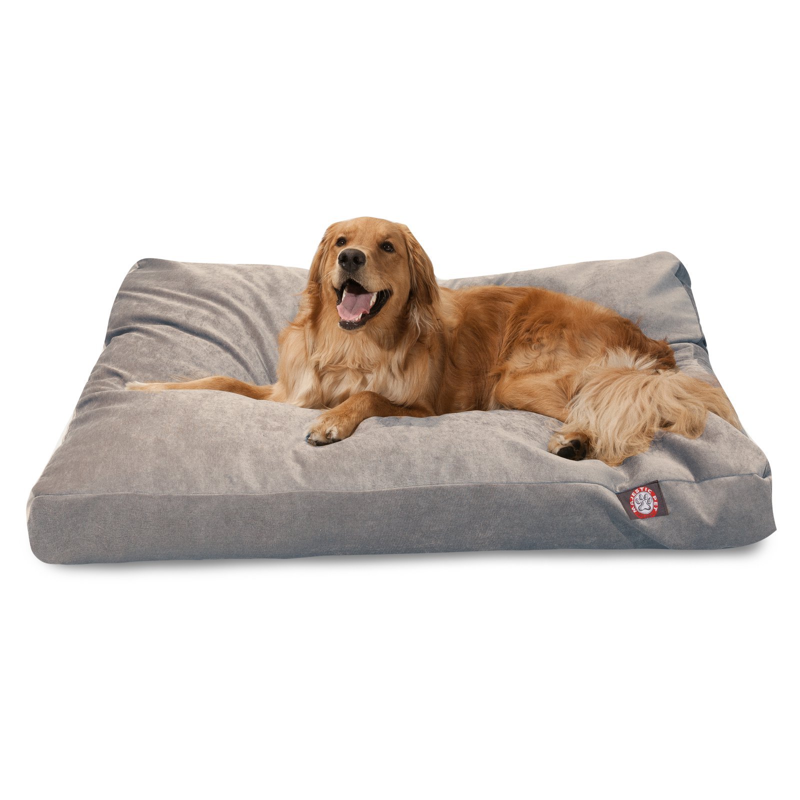 Majestic Pet Villa Rectangle Washable Dog Bed - Non-Slip Comfortable Pet Crate Bed with Removable Cover - Medium Size Kennel Bed for Sleeping (Polyester Fiber, Marine Blue) - Perfect for Home, Office & Travel Use