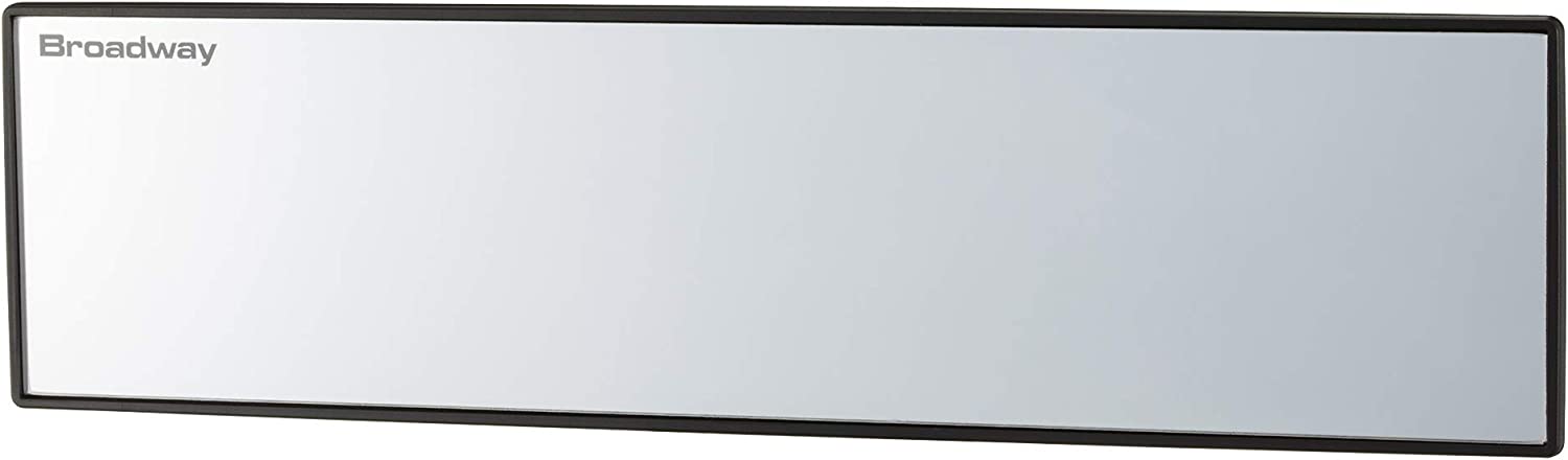 Napolex Broadway JDM Car Wide Angle Rear View Mirror 300mm - Enhanced Visibility for Safer Driving & Parking