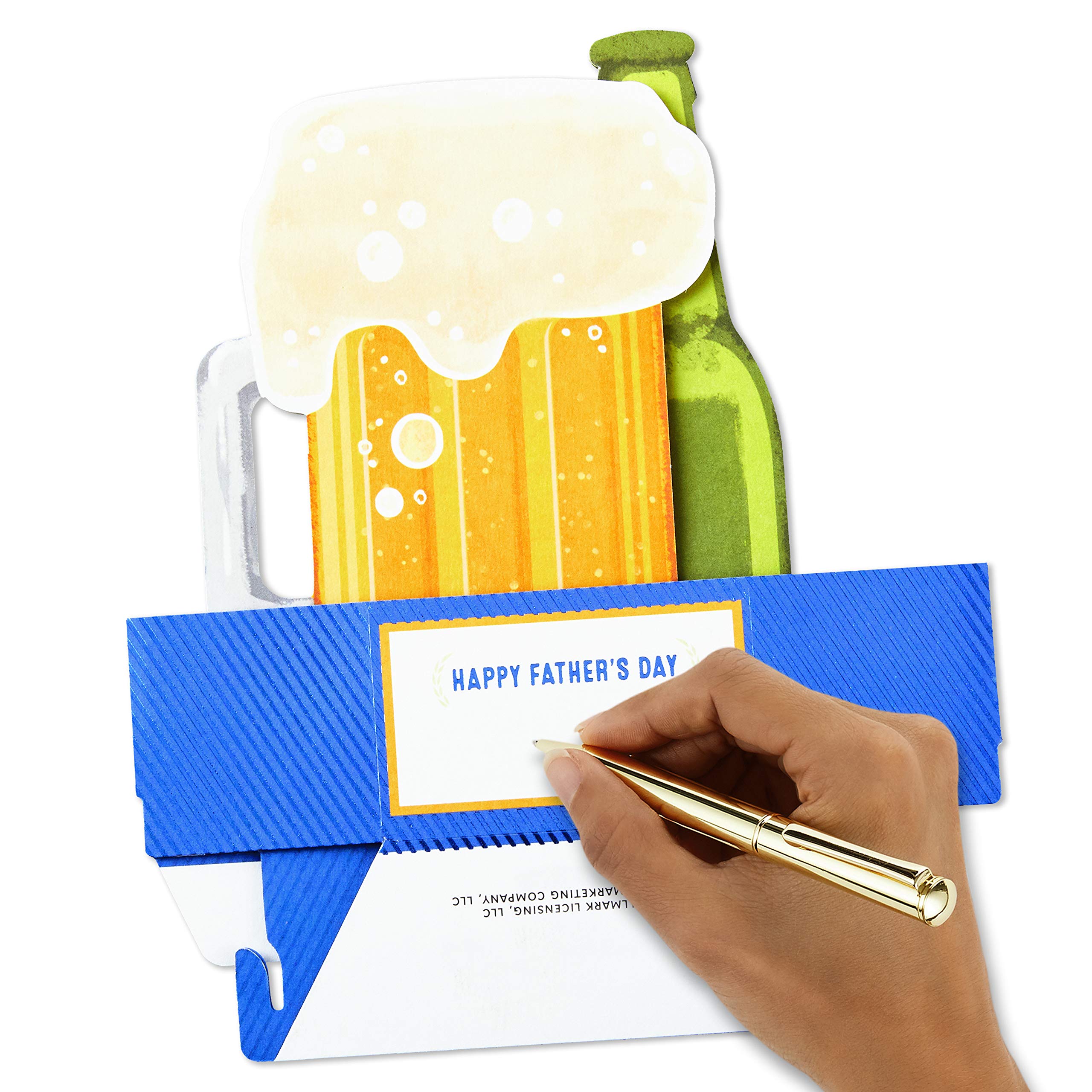 Hallmark Paper Wonder Pop Up Father's Day Card - Cheers to You | 3D Greeting Card for Dad's Birthday, Anniversary & Special Occasions | Perfect Gift for Father's Day Celebrations