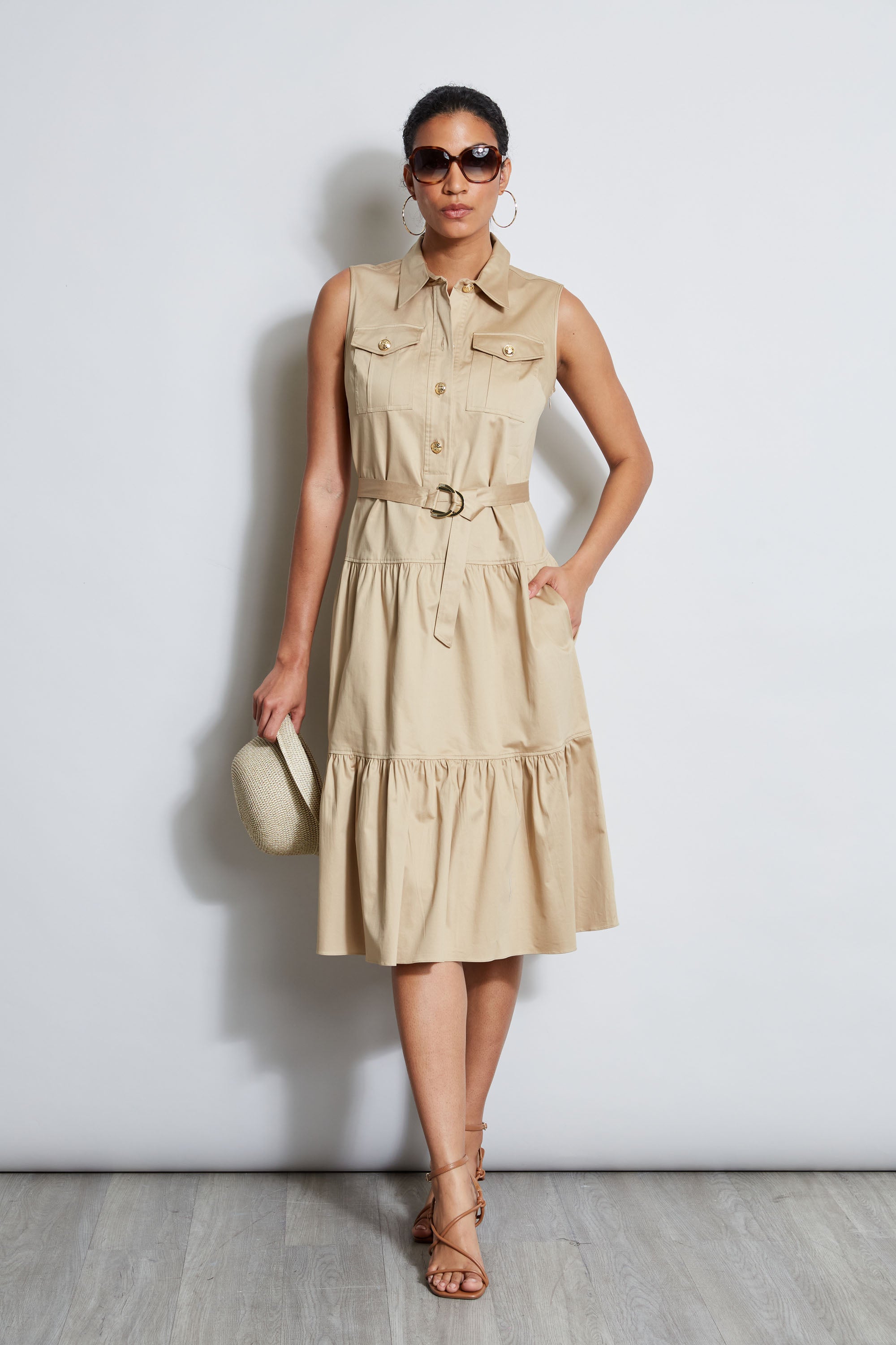 Stylish Cotton Utility Dress for Women - Comfortable & Versatile Everyday Wear - Perfect for Work, Casual Outings & Travel