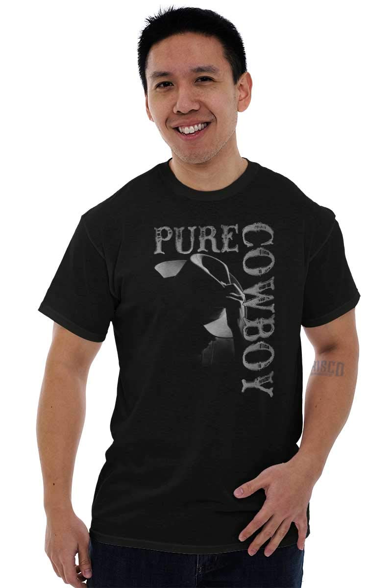 Pure Cowboy Country Cowpoke Men's Graphic T-Shirt - Vintage Western Style Tee for Casual Wear, Rodeo Events & Country Music Festivals
