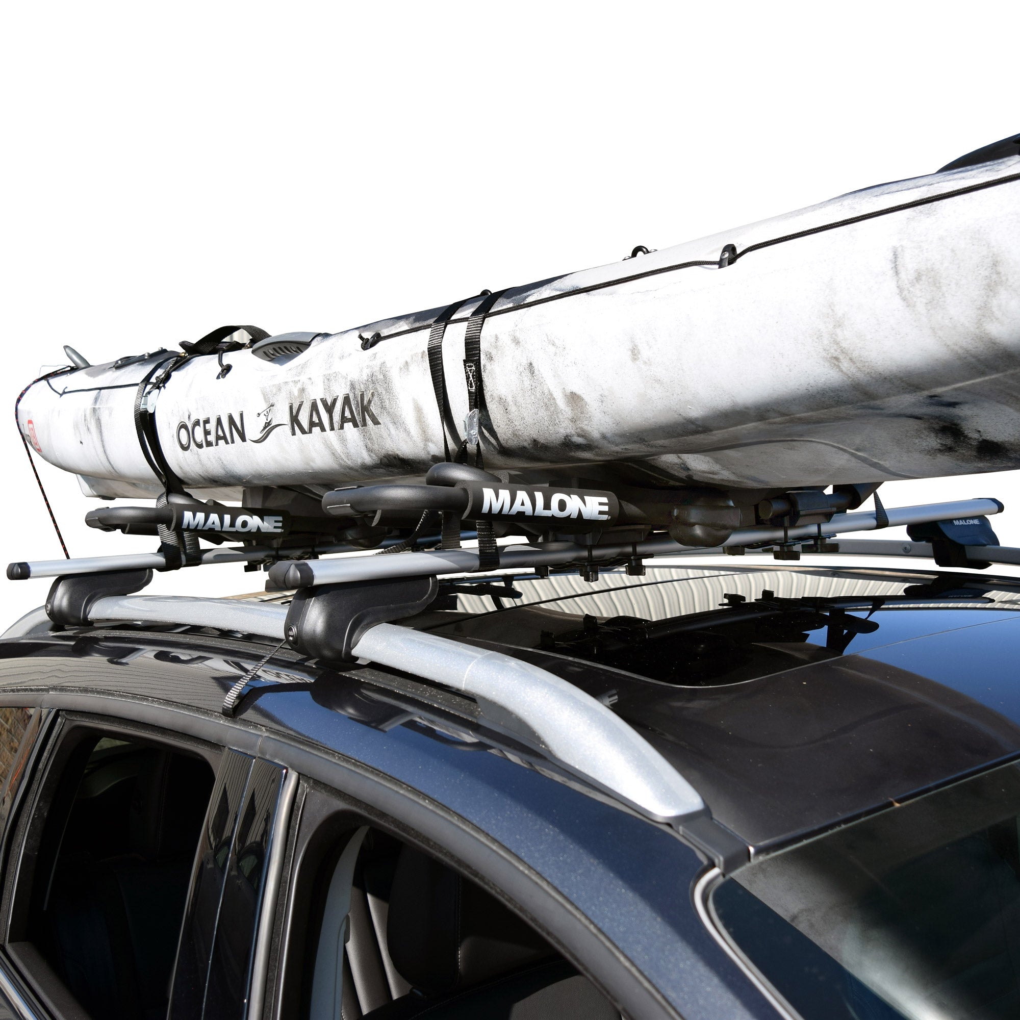 Malone FoldAway 5 MultiRack Watersports Carrier - Heavy Duty Kayak, Canoe & SUP Roof Rack for Cars, Trucks & SUVs - Perfect for Camping, Beach Trips & Outdoor Adventures
