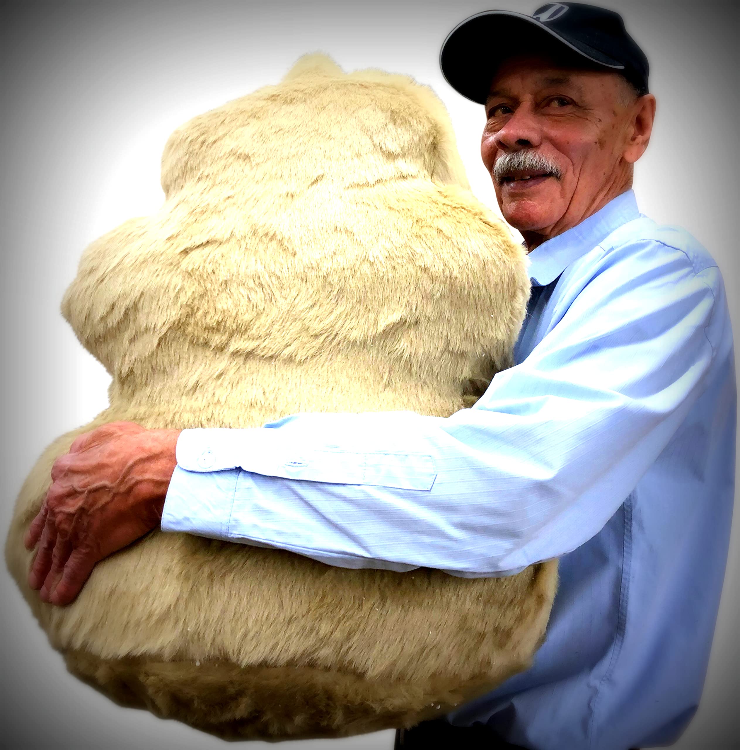 Giant 28-Inch Poop Emoji Plush Toy - Extra Large 72 cm Soft Stuffed Animal - 10 lbs Fluffy & Cuddly - Made in USA - Perfect for Prank Gifts, Room Decor, and Stress Relief