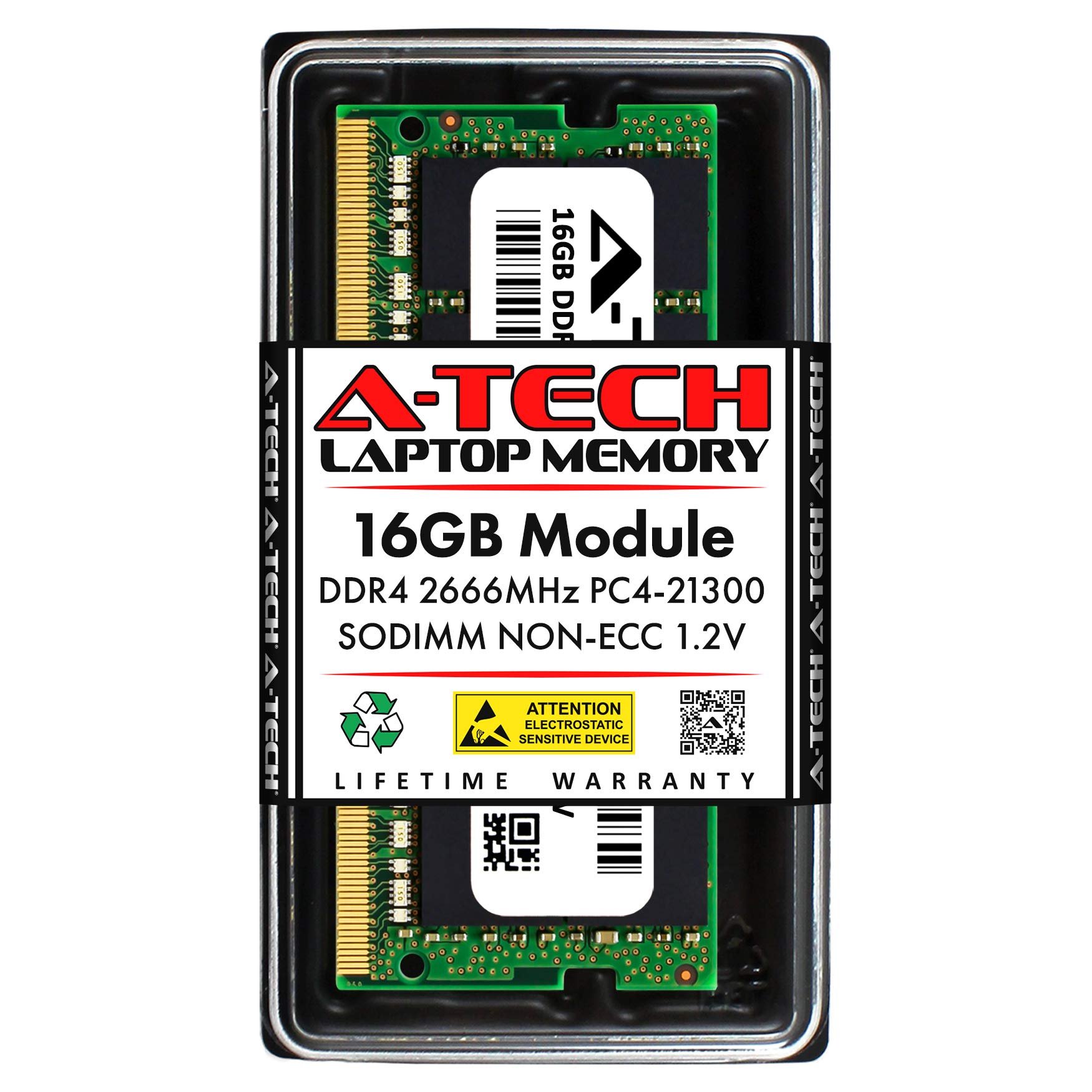 A-Tech 16GB DDR4 2666MHz (PC4-21300) RAM Memory Upgrade for DynaBook Portege X30L-G-11R Laptop - Non-ECC SO-DIMM 1.2V - Boost Performance for Multitasking, Gaming & Business Applications