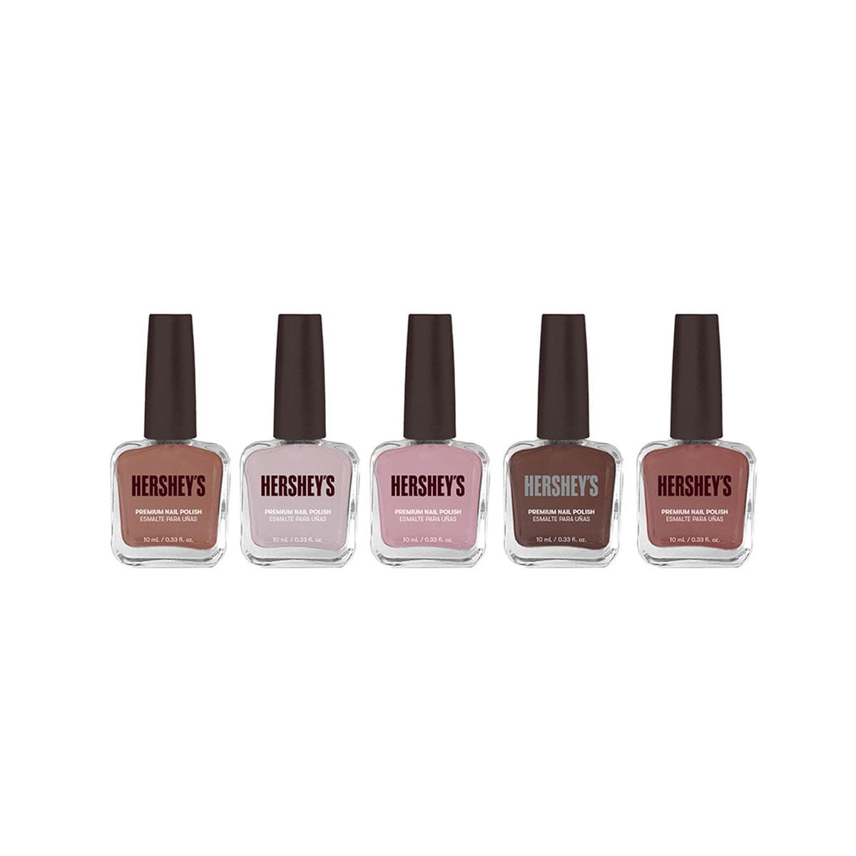 Hershey's Chocolate Scented Nail Polish Set - 5 Colors for Women, Long Lasting & Non-Toxic - Perfect for Parties, Gifts & Everyday Wear