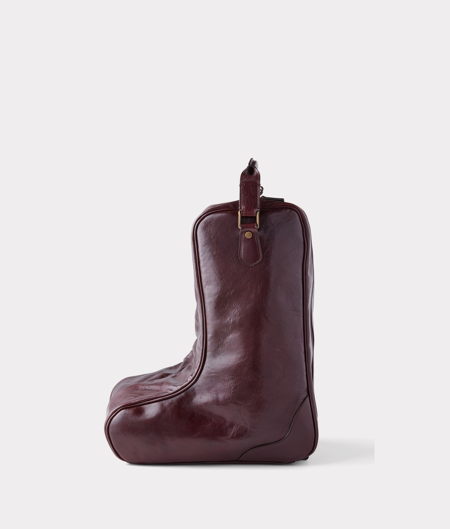 Cosimo Boot Bag for Women - Stylish Chocolate Brown Leather Boot Storage Bag | Perfect for Travel, Shoe Organization & Boot Lovers