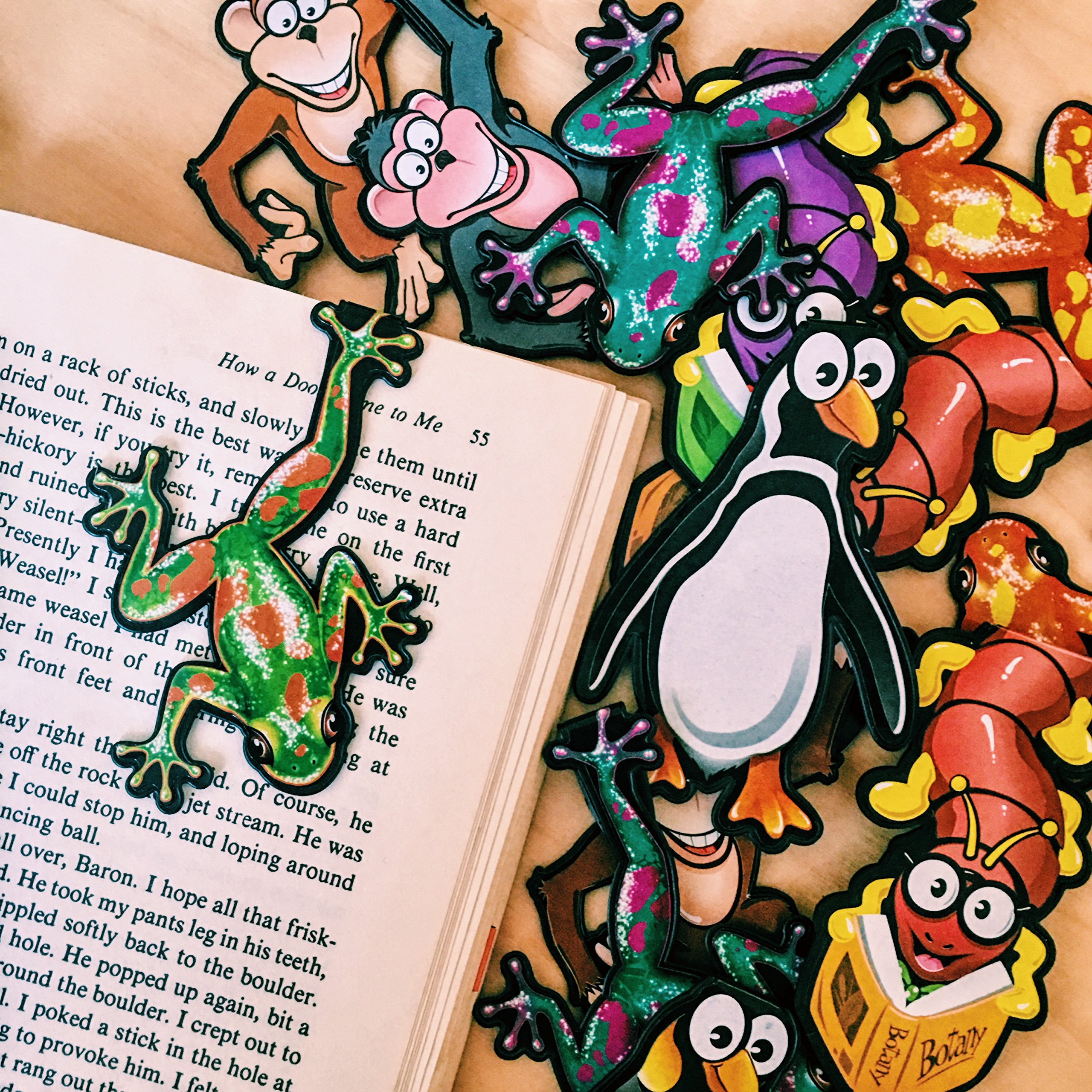 Bear Bookmarks Set of 10 - Cute Animal Bookmarkers for Kids & Adults - Perfect for Reading, Gifts, and School Supplies