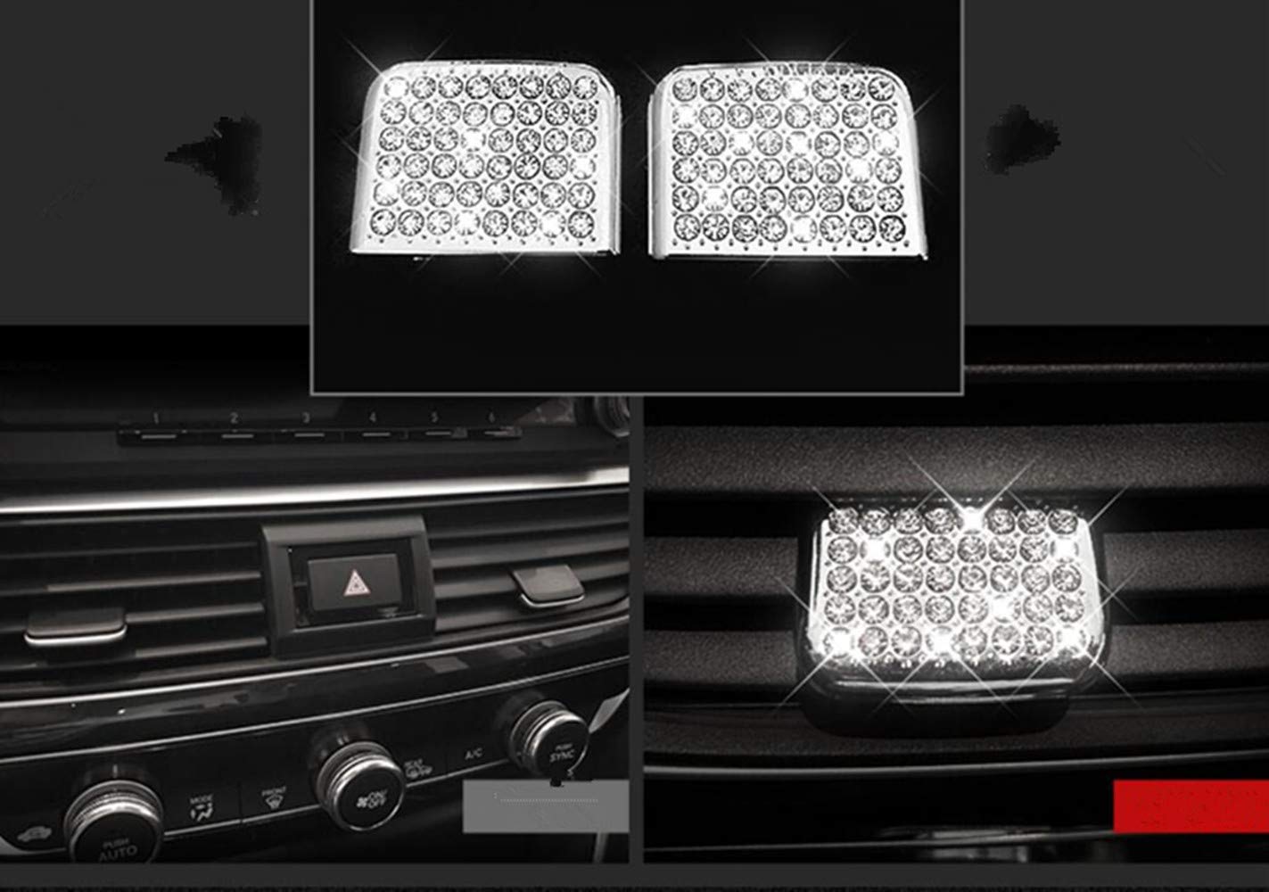 2018-2022 Honda Accord Interior Vent Decals - 6-Piece Car Bling Vent Blade Paddle Set | Stylish Dashboard Accessories for Customization & Personalization | Perfect for Car Enthusiasts & Gift Giving