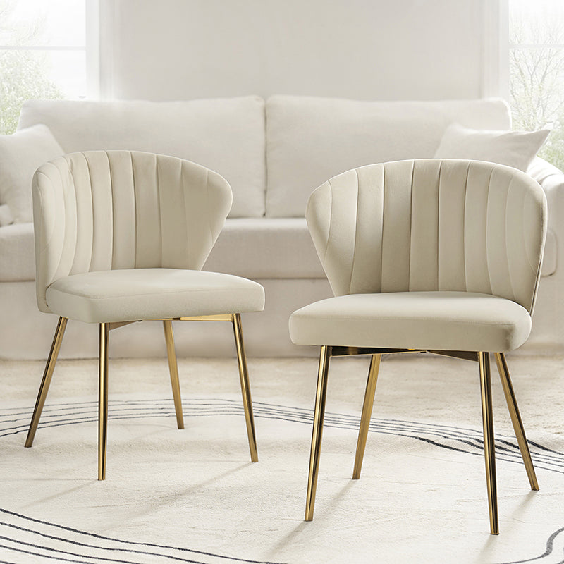Luxury Aruna Velvet Upholstered Accent Chair - Soft Velvet Fabric, Comfortable Seating for Living Room, Bedroom, or Office - Elegant Home Decor & Stylish Furniture