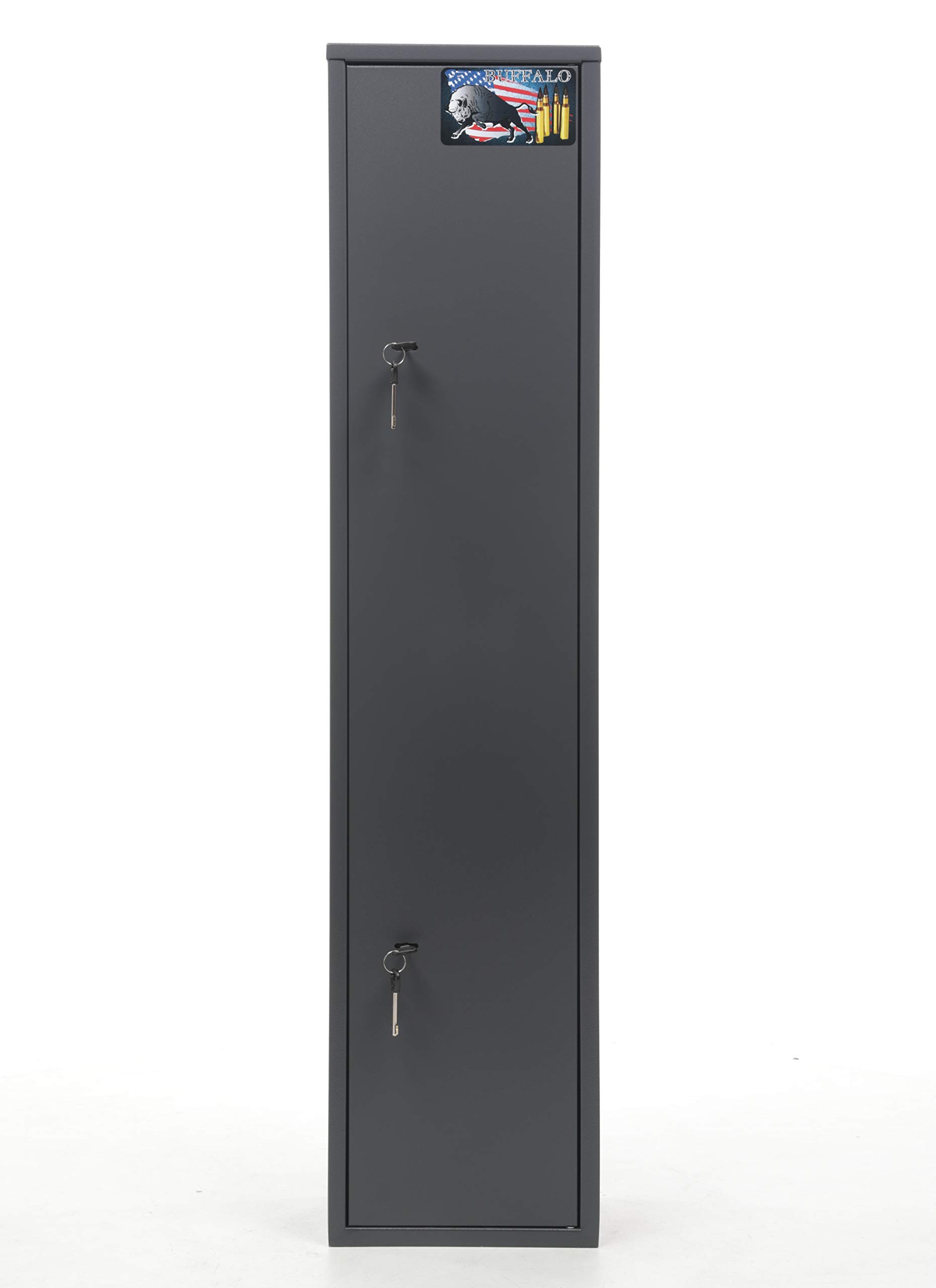 Buffalo 1320 Gun Safe - Heavy Duty Metal Security Cabinet for Rifles, Shotguns & Handguns with Separate Lock Box & Ammo Storage | Home & Office Firearm Protection