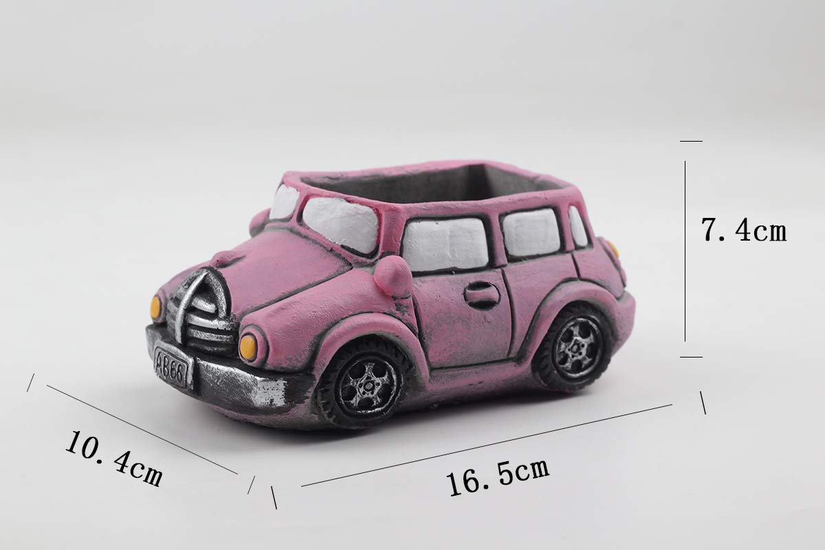 Silicone Car-Shaped Flower Pot Mold for Concrete Planters - DIY Cement Craft Decoration Tool for Home & Garden Decor