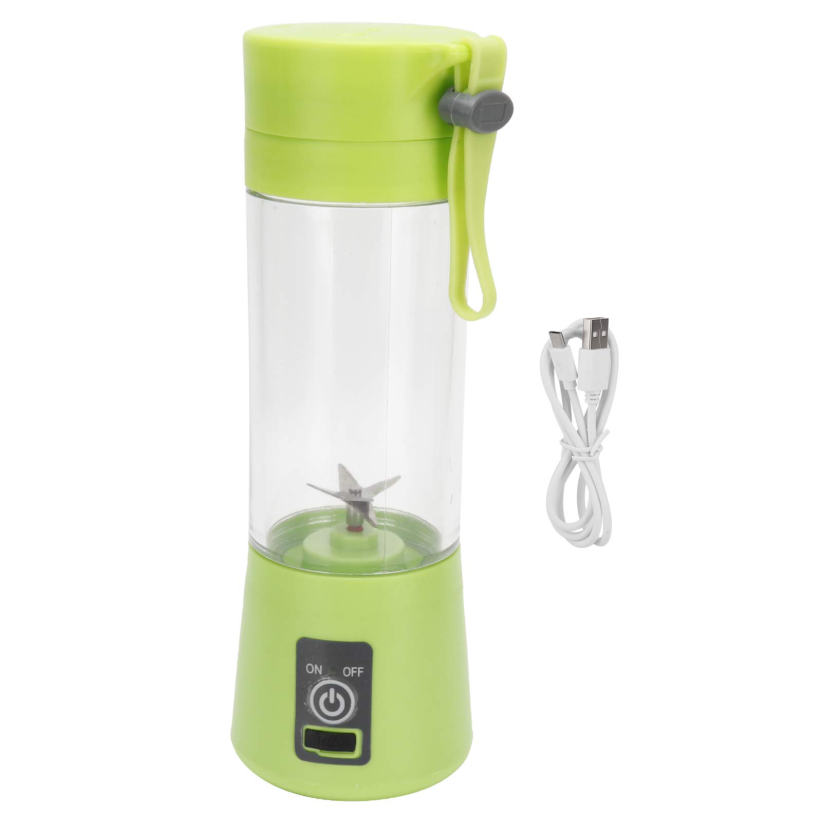 Mini Electric Juicer 380ml Portable USB Rechargeable Fruit Juice Maker for Orange, Watermelon, Apple - Perfect for Home, Office, Travel & Healthy Lifestyle