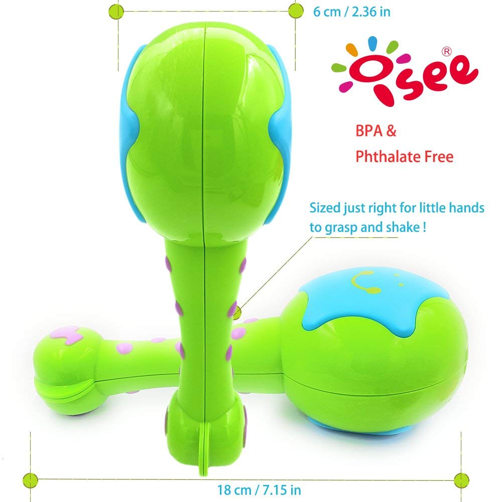 ISEE Baby Musical Maracas - Toddler Learning Toy for 2 Year Olds | First Instrument for Playtime & Early Development