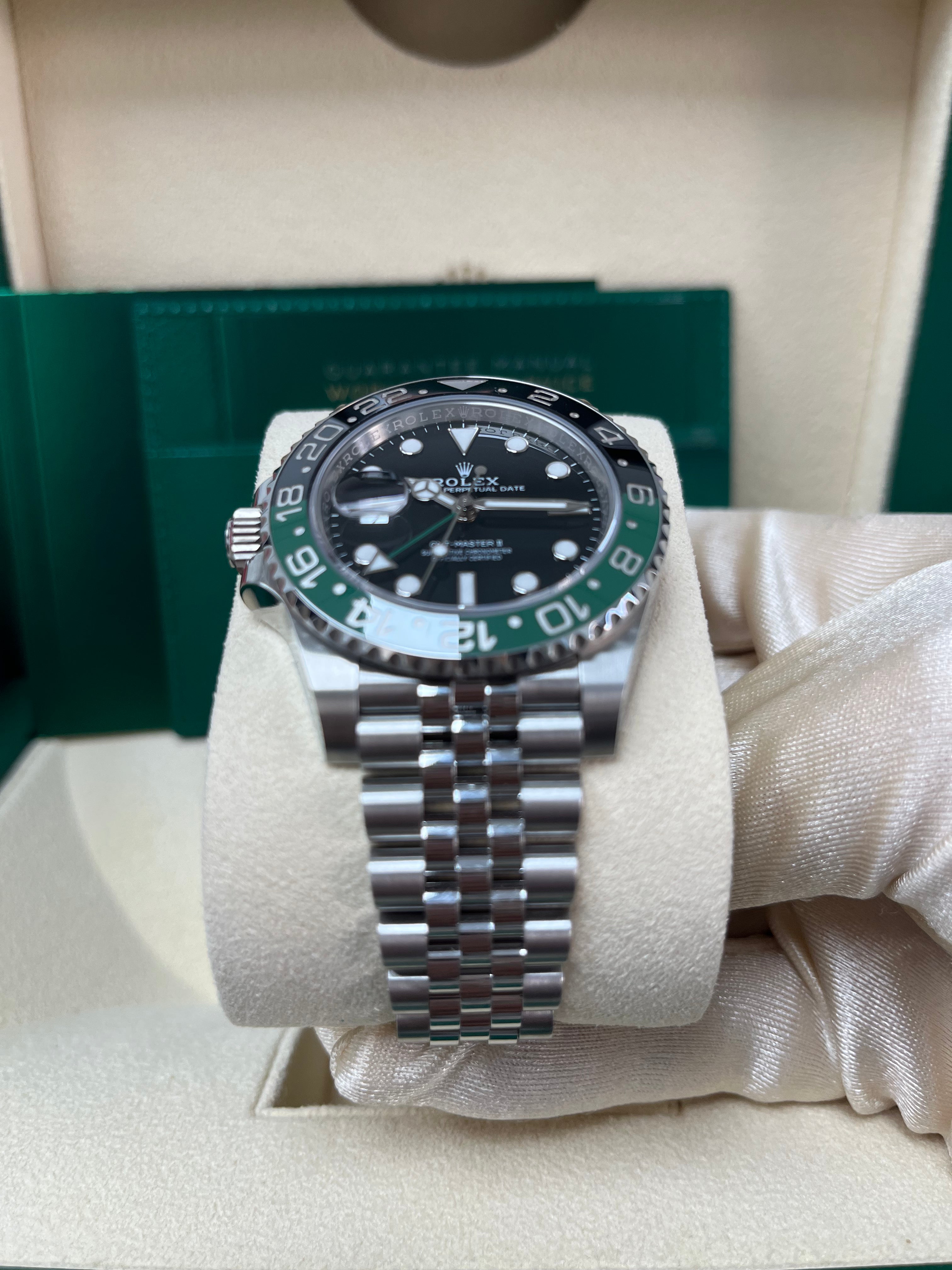Rolex GMT-Master II 126720VTNR Men's Watch with Green & Black Ceramic Bezel - Perfect for Travel, Business & Luxury Collectors