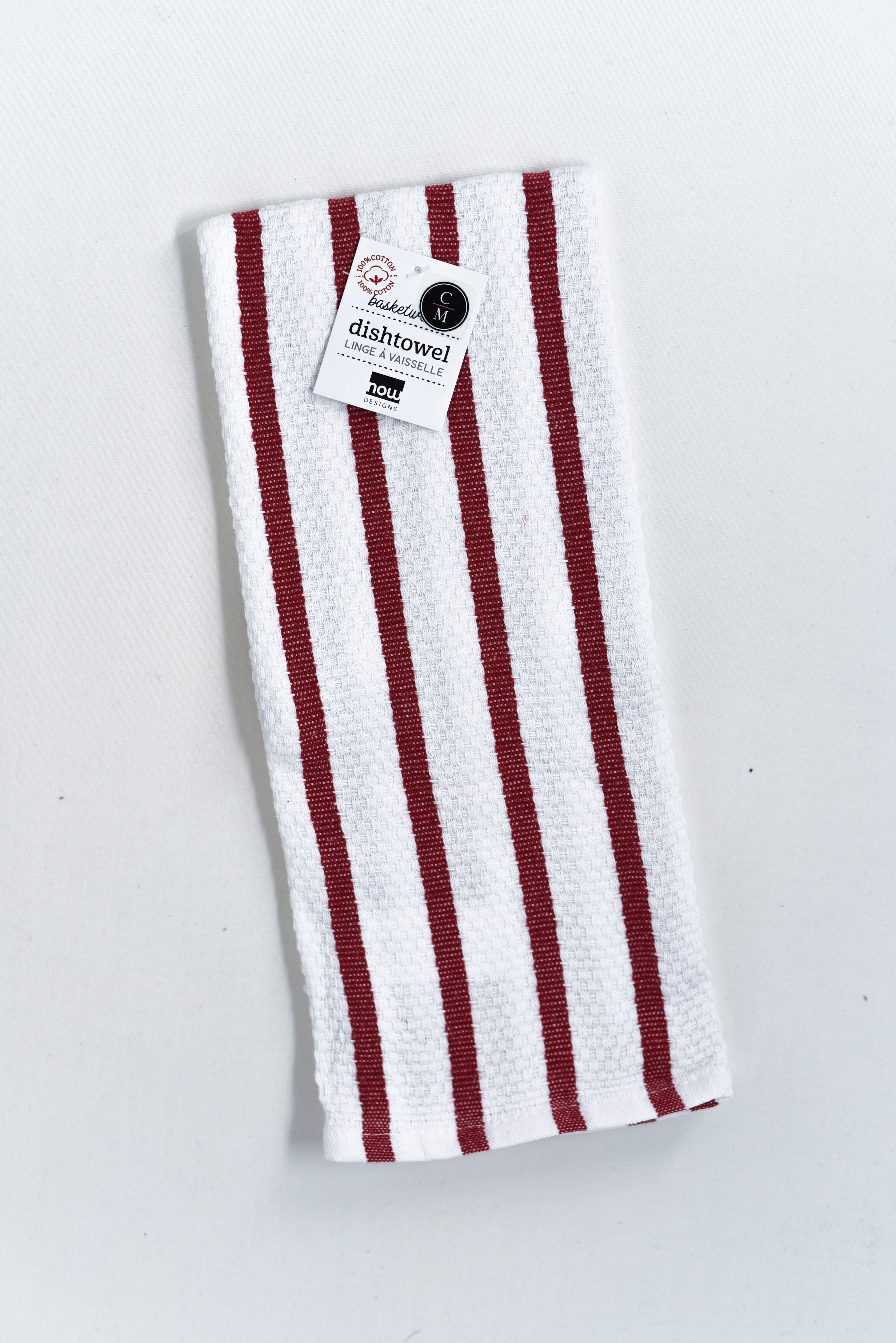 Premium Cotton Basketweave Dish Towels - Absorbent & Durable Kitchen Towels for Drying Dishes, Hands & Countertops | Ideal for Everyday Use, Hosting & Gift Giving
