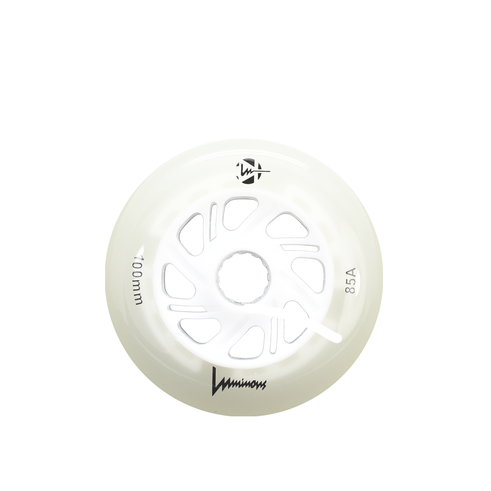 Luminous 100mm 85a Skateboard Wheels (Single) - High-Performance Glow Wheels for Night Skating, Longboarding & Street Riding