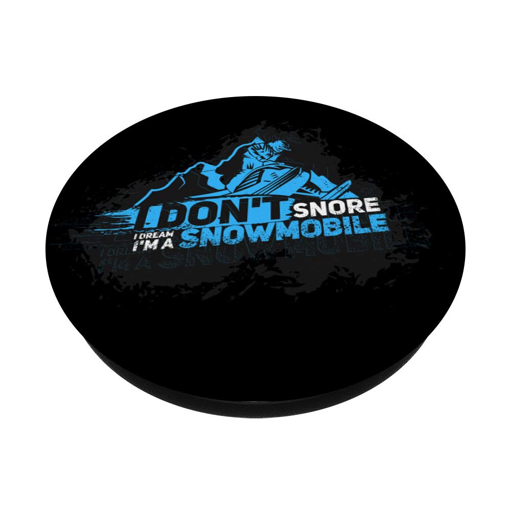 Funny Snowmobile Slogan PopSockets - Phone Grip & Stand for iPhone, Samsung & Tablets | Perfect Gift for Snowmobile Enthusiasts & Winter Sports Lovers