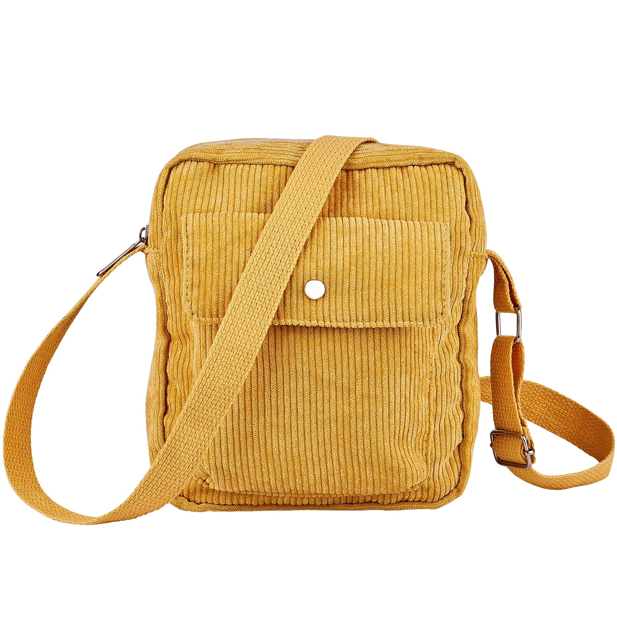 Stylish Corduroy Crossbody Bag for Women - Fashionable Tote & Shoulder Handbag with Zipper Pocket | Perfect for Daily Use, Shopping, Travel & Work