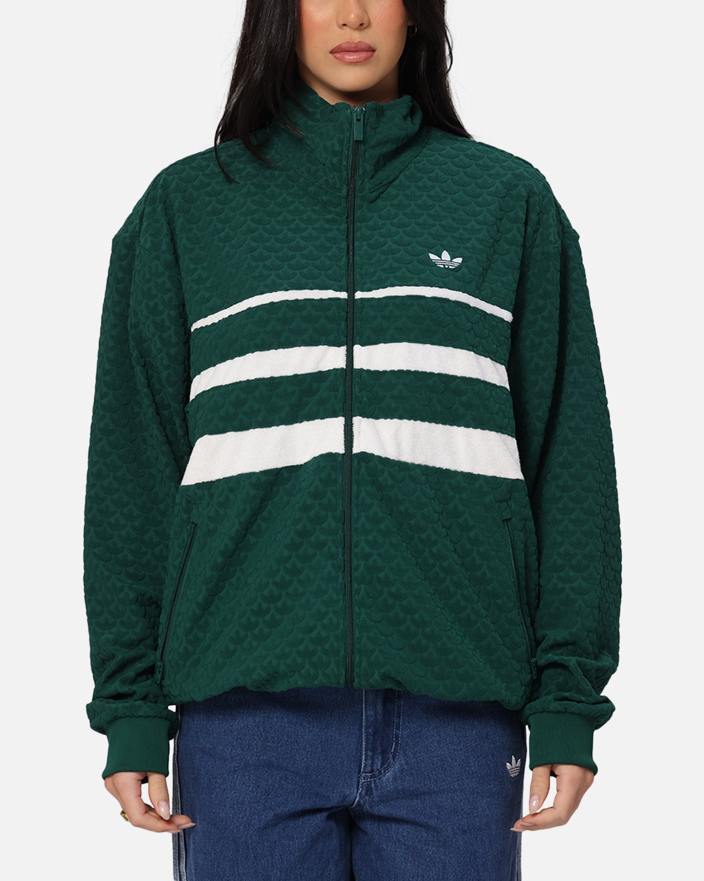 Adidas Monogram Track Top Jacket - Green Athletic Running Jacket for Men & Women | Perfect for Gym, Jogging & Streetwear Fashion