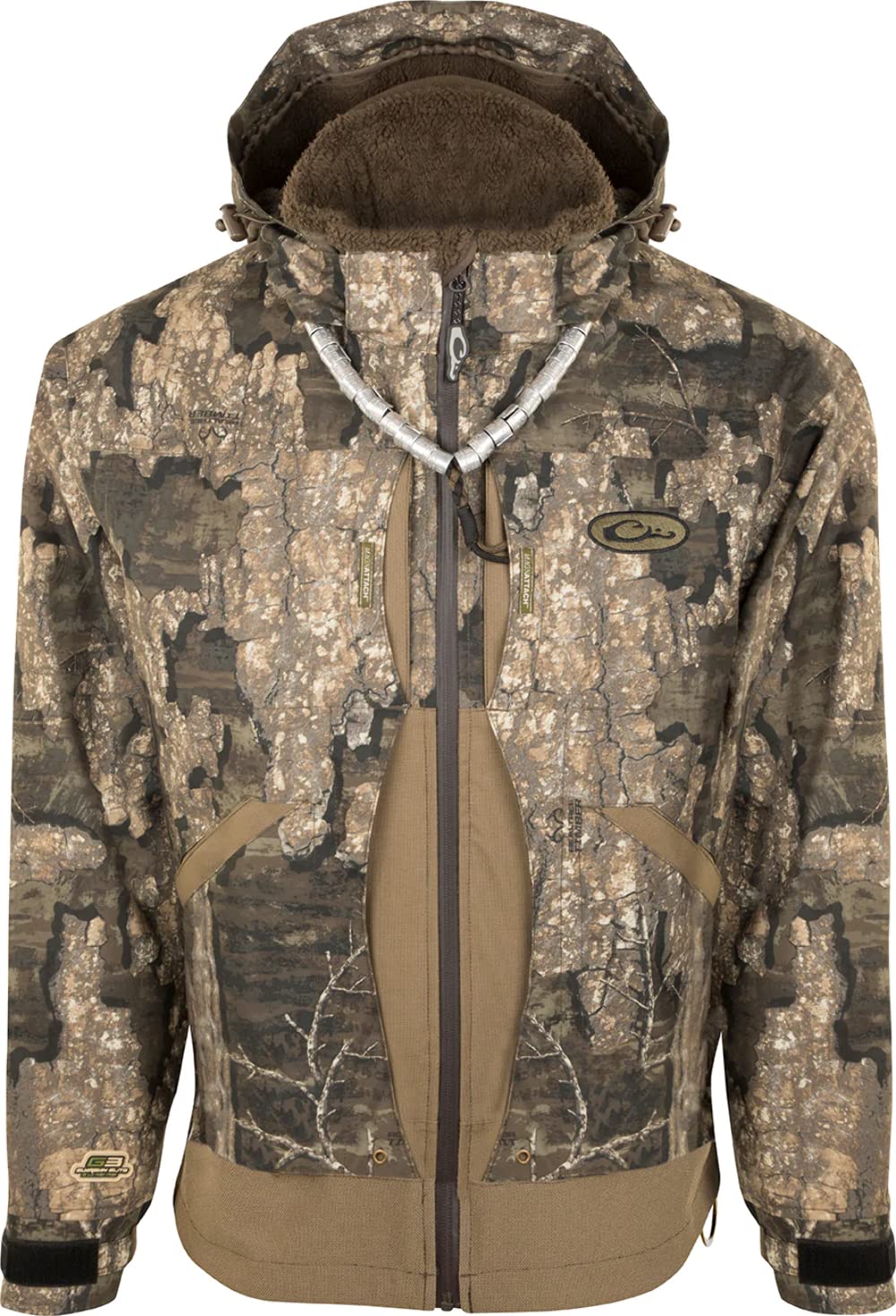 Drake Waterfowl Men's Guardian Elite 3-in-1 Hunting Jacket - Waterproof Windproof Camo Coat for Cold Weather - Ideal for Duck Hunting, Waterfowling & Outdoor Adventures