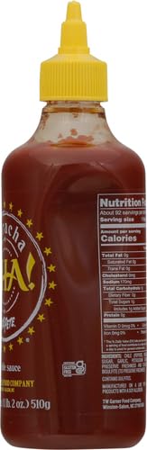 Texas Pete Sriracha Hot Chili Sauce - 18 oz Bottle | Spicy Sriracha Flavor for Wings, Tacos, Burgers & Asian Dishes | Perfect for Cooking & Grilling
