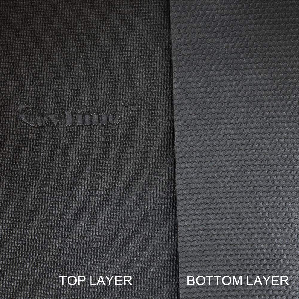 Extra Large Exercise Mat 8x6 Feet - 7mm Thick High Density Gym Mat for Home Cardio, Yoga & Workouts - Durable Non-Slip Floor Mat for Fitness, Pilates & Stretching - Perfect for Home Gym, Studio & Garage Workouts (Black)