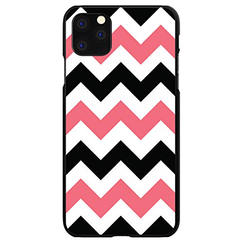 Black Pink Chevron Stripes On Black Case
