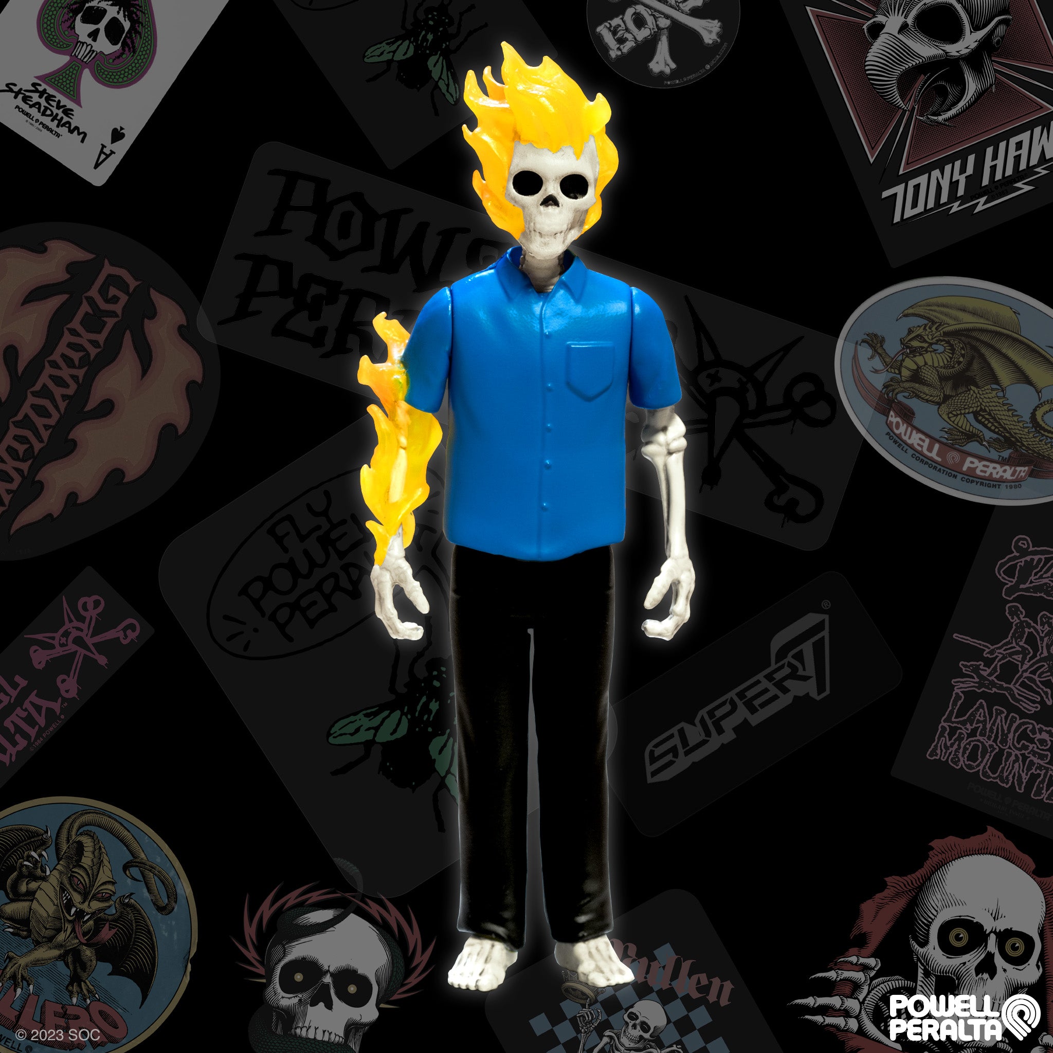 Super7 Powell Peralta ReAction Figures Wave 1 - 80s Skateboarding Collectible Action Figures for Display & Nostalgia | Perfect for Home Decor, Office Display & Skateboarding Enthusiasts