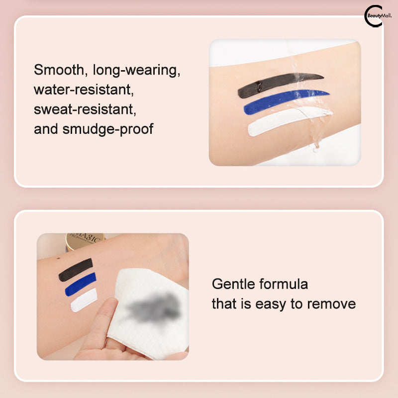 IMAGIC Waterproof Long Lasting Gel Eyeliner - Smudge Proof & Highly Pigmented - Perfect for Winged Liner & Makeup Looks - Day to Night Wear