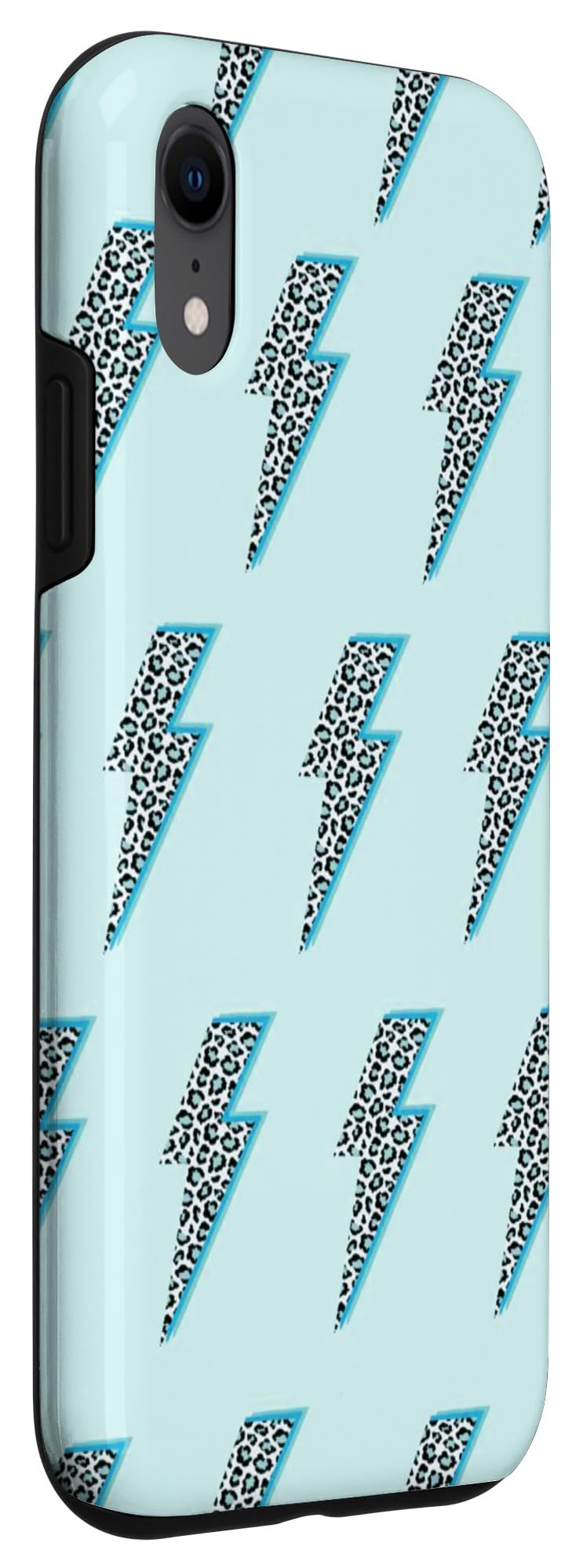 iPhone XR Cute Leopard Print Phone Case - Shockproof Protective Cover with Lightning Port Access - Y2K Aesthetic Design for Girls & Teens - Perfect for School, Travel, and Everyday Use