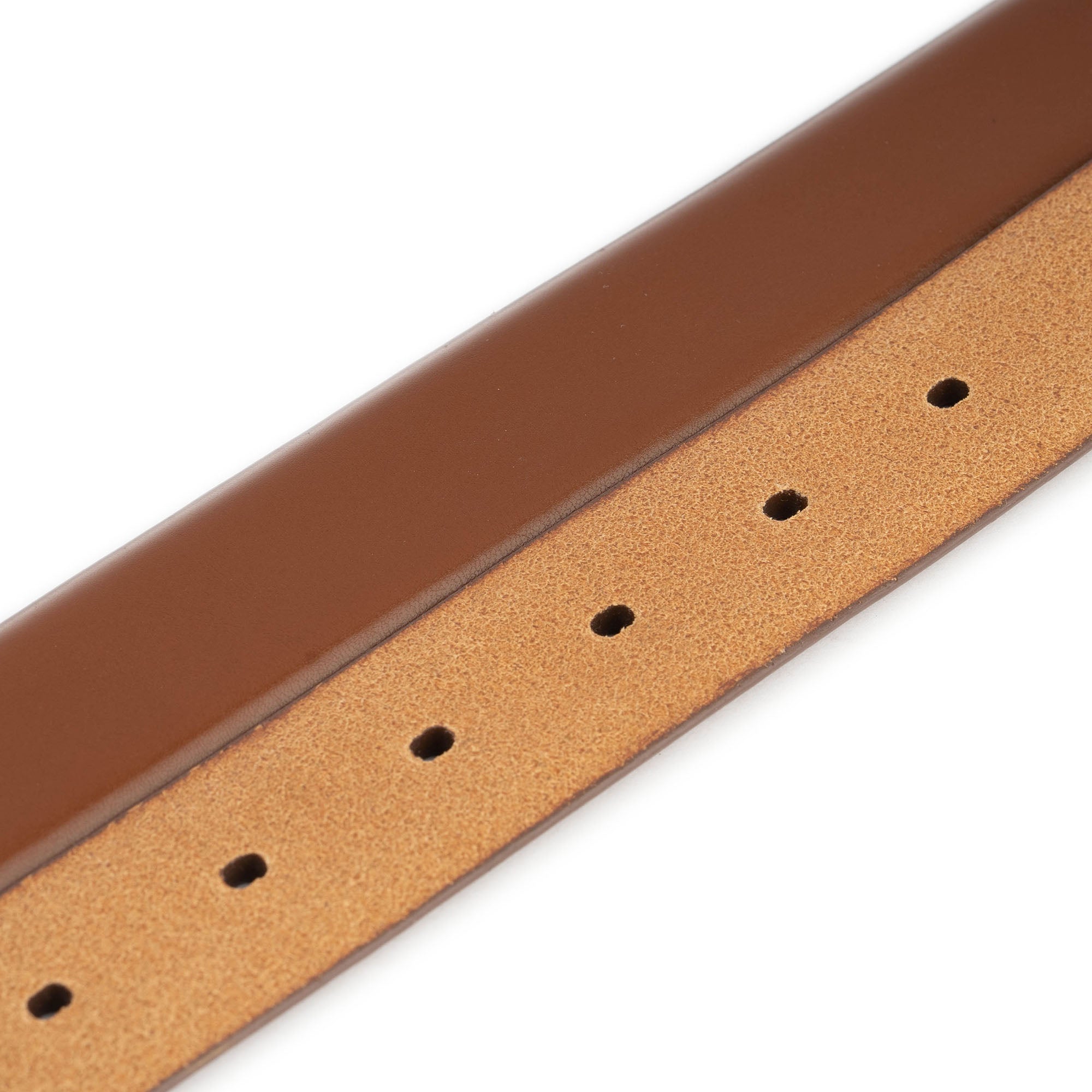Genuine Leather Belt Strap for Cartier Buckles - Medium Brown Men's Dress Belt - Perfect for Business, Formal & Casual Outfits
