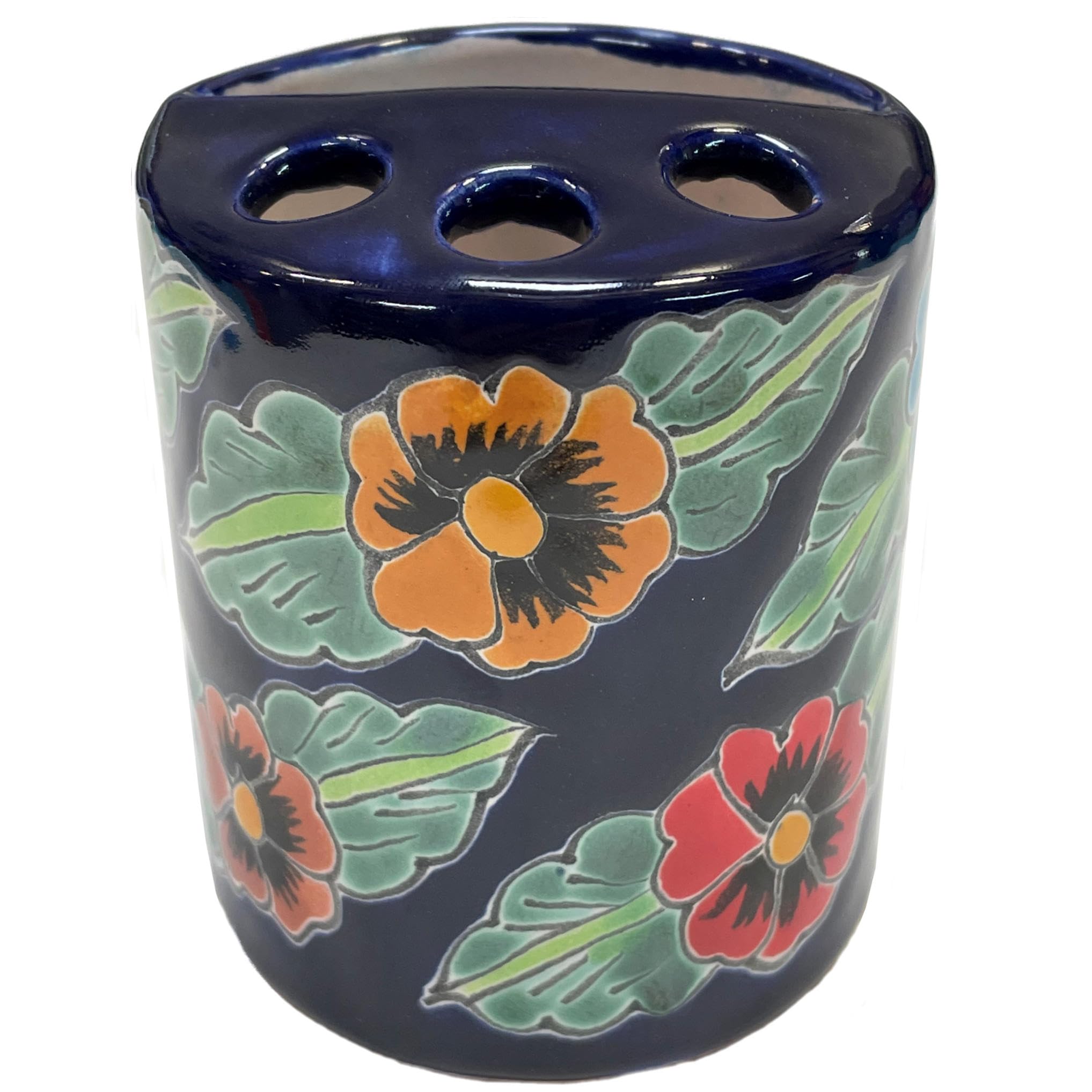 Flowers Toothbrush Holder - Stylish Bathroom Organizer for Brushes & Toothpaste | Perfect for Home, Office, and Travel Use