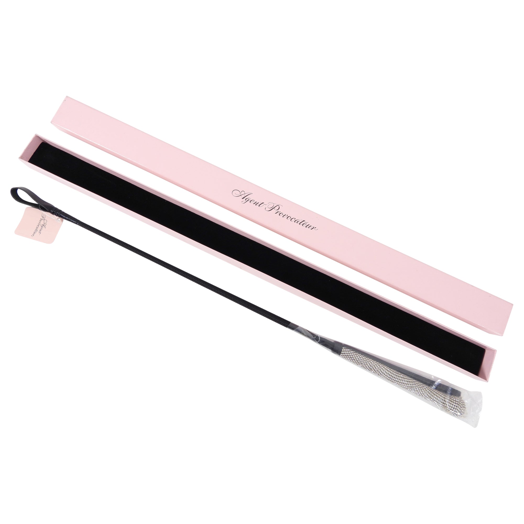Agent Provocateur Crystal Whip - Luxury BDSM Whip for Sensual Play, Spanking & Bondage - Perfect for Couples, Role Play & Adult Fantasy Scenes