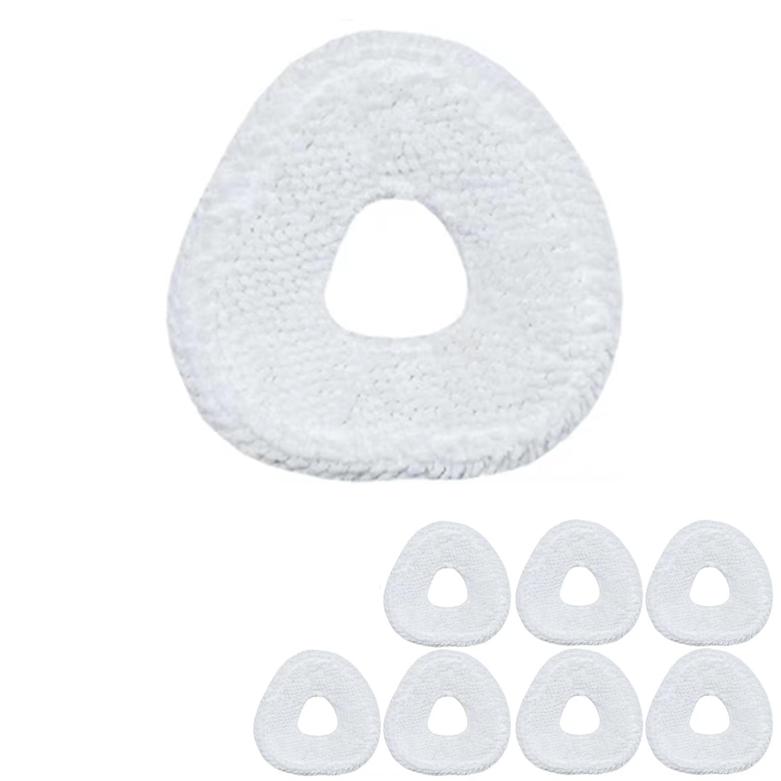 Narwal J5 Robotic Vacuum Cleaner Replacement Mopping Pads - 8 Pack White Washable Pads for Hardwood Floors & Tile Cleaning