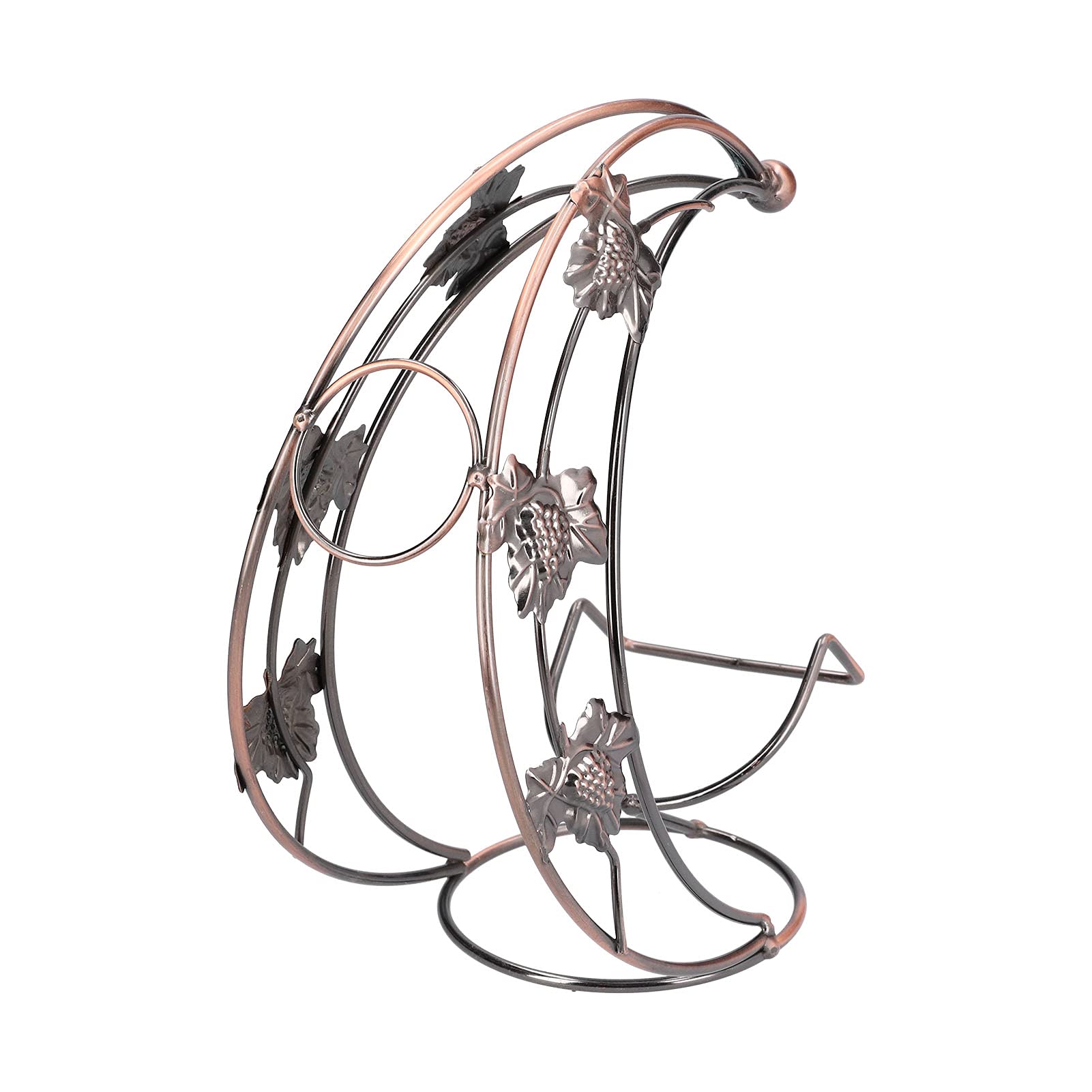 Freestanding Metal Wire Wine Rack - Horizontal Single Bottle Holder for Wine Storage | Perfect for Basement, Kitchen Cabinet & Home Bar Decor