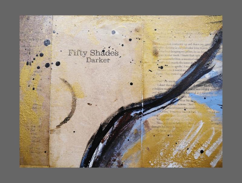 Dark And Darker 140cm x 100cm Book Club Series Gold Blue Nude Art Print - Premium Canvas Wall Decor for Living Room, Bedroom & Office
