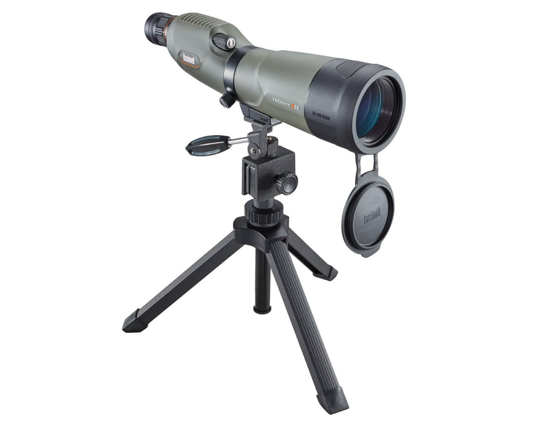 Bushnell Trophy Xtreme Green Spotting Scope 20-60x65mm Porro Prism with Fully Multi-Coated Lens - Perfect for Hunting, Bird Watching & Outdoor Observation