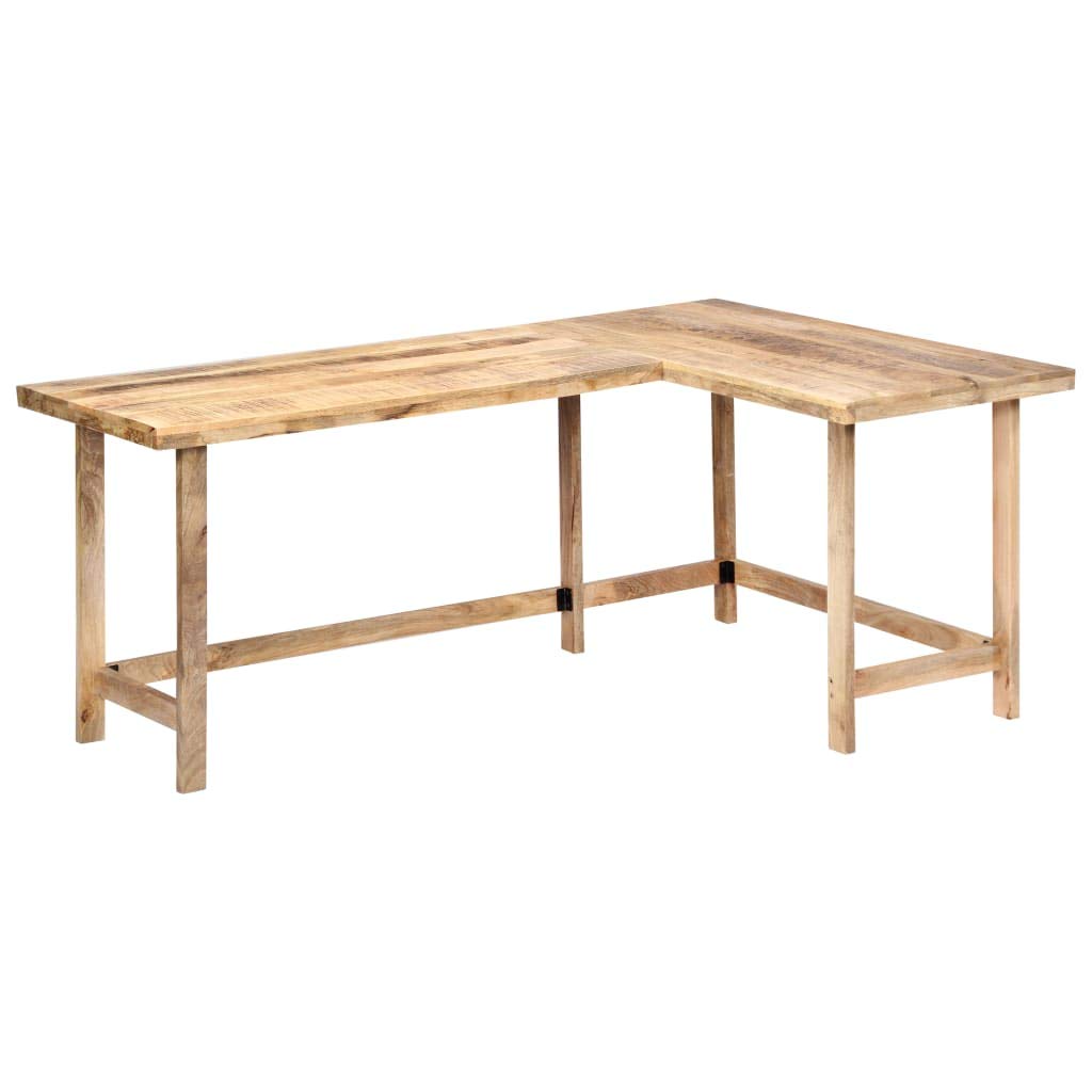 Rustic L-Shaped Computer Desk 71