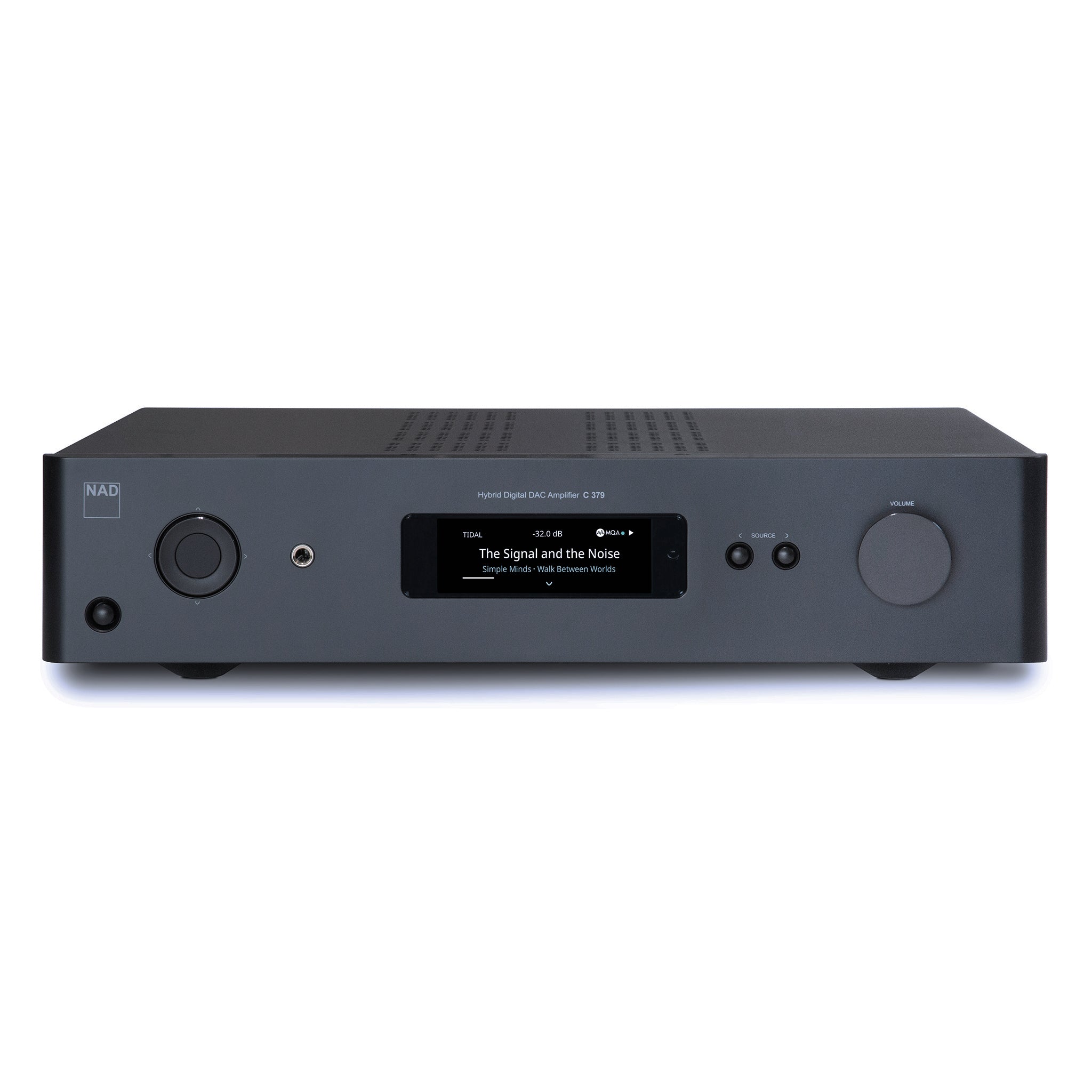 NAD C 379 Hybrid Digital DAC Amplifier - High-Fidelity Stereo Receiver for Home Audio & Music Streaming Systems - Perfect for Living Room, Home Theater, and Audiophile Setups