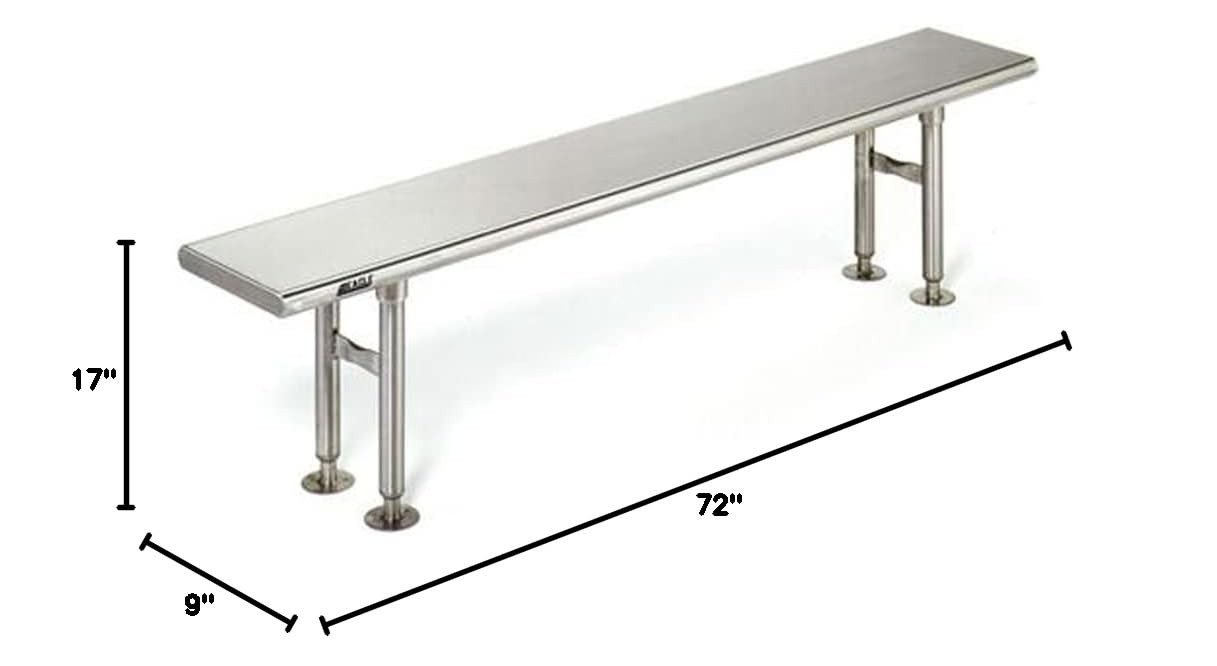 Eagle Group CRB0972 Stainless Steel Solid Gowning Bench - 72