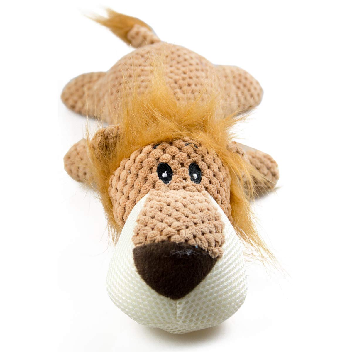 Durable Dog Chew Toys with Squeaker - Interactive Plush Lion Toy for Puppy & Small Medium Dogs - Teeth Cleaning, Training & Playtime Fun - Perfect for Indoor Play, Outdoor Adventures & Anxiety Relief
