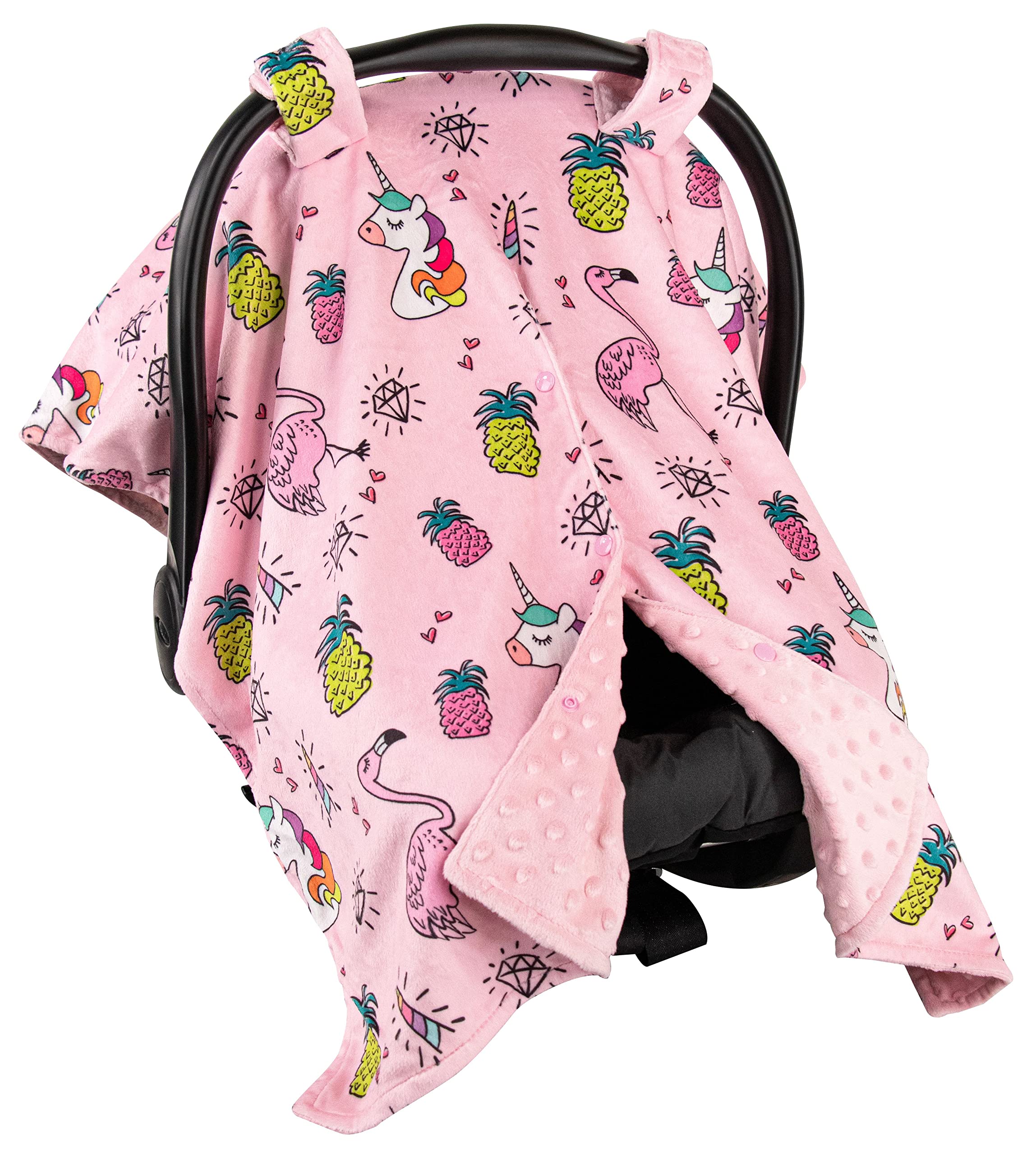Premium Minky Baby Car Seat Cover - Soft & Cozy 40