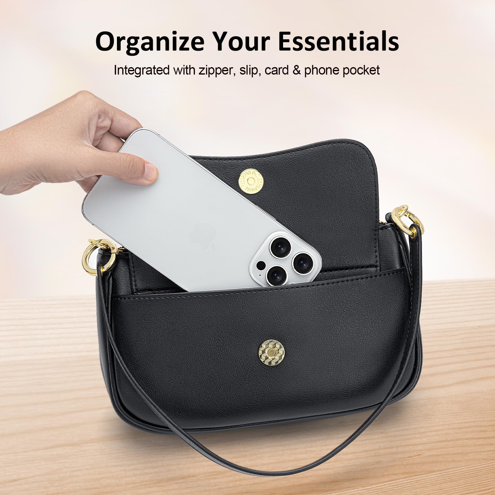 Stylish Small Shoulder Bag for Women - Mini Crossbody Clutch Purse with Zipper Closure | Perfect for Travel, Shopping & Everyday Use | Fashionable Tote & Hobo Handbag