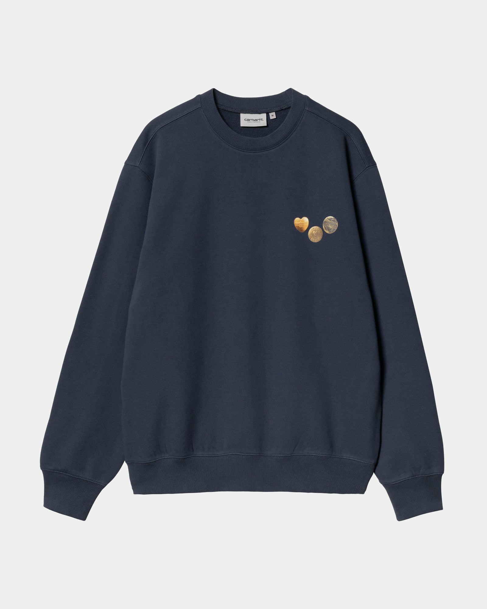 Blue Button-Up Sweatshirt for Men & Women - Cozy Casual Pullover for Everyday Wear, Layering, and Outdoor Activities
