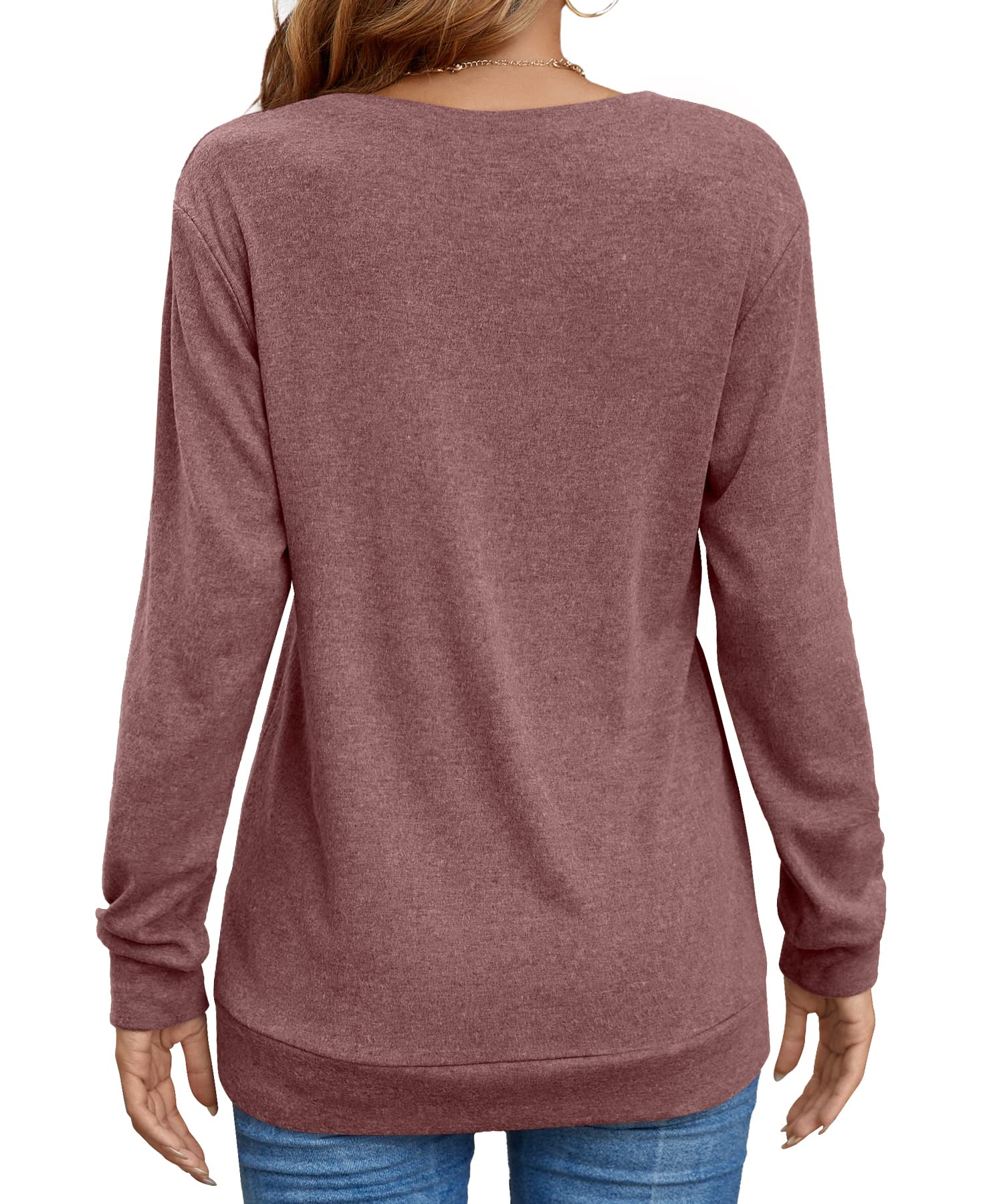 Women's Long Sleeve Tops - Casual Crewneck Shirts & Dressy Tunic Blouses for Work, Date Night & Everyday Wear | Comfortable & Stylish Women's Fashion