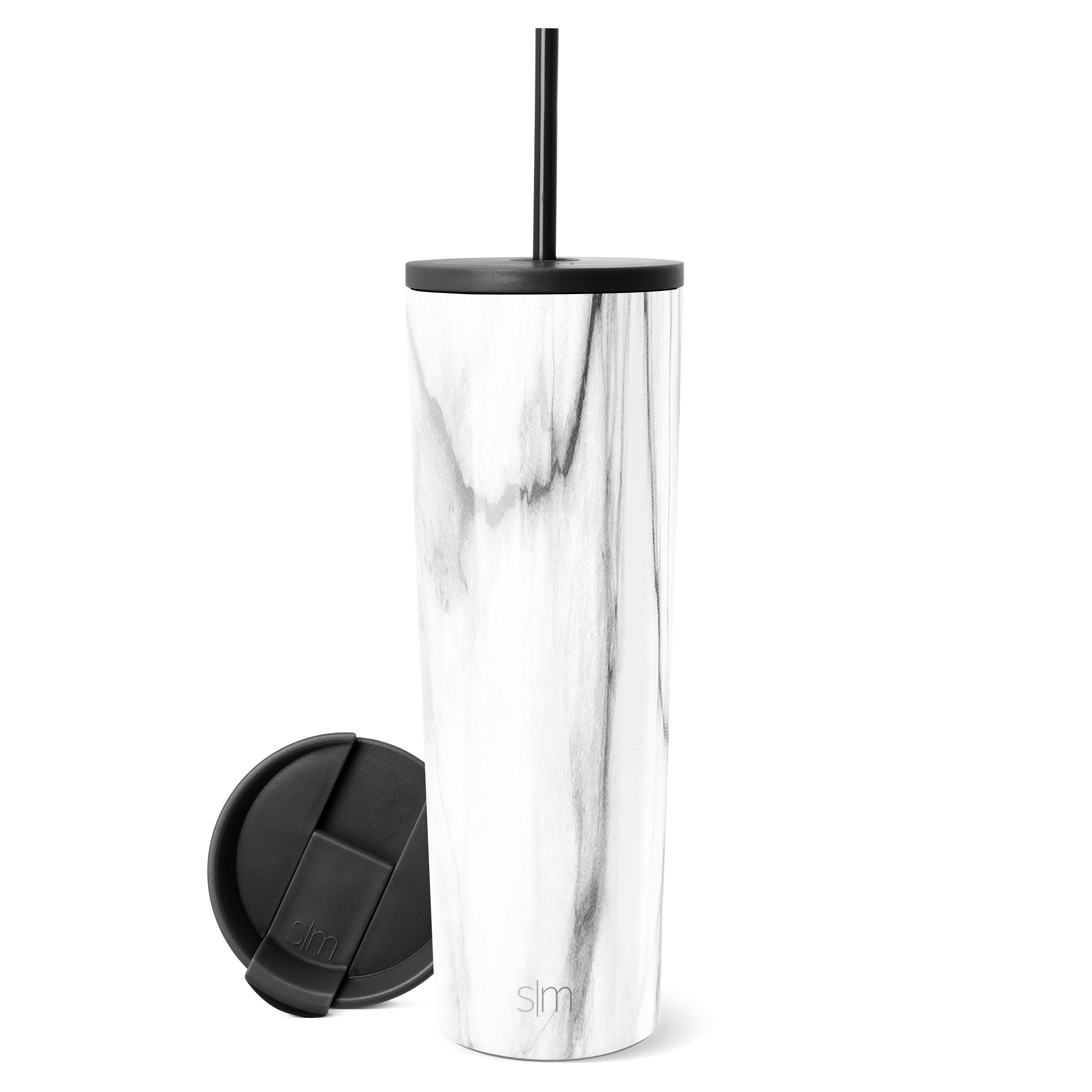 28Oz Classic Stainless Steel Tumbler with Lid & Straw - Vacuum Insulated Hot & Cold Cup for Coffee, Tea, Water - Perfect for Office, Travel, Gym, and Outdoor Activities