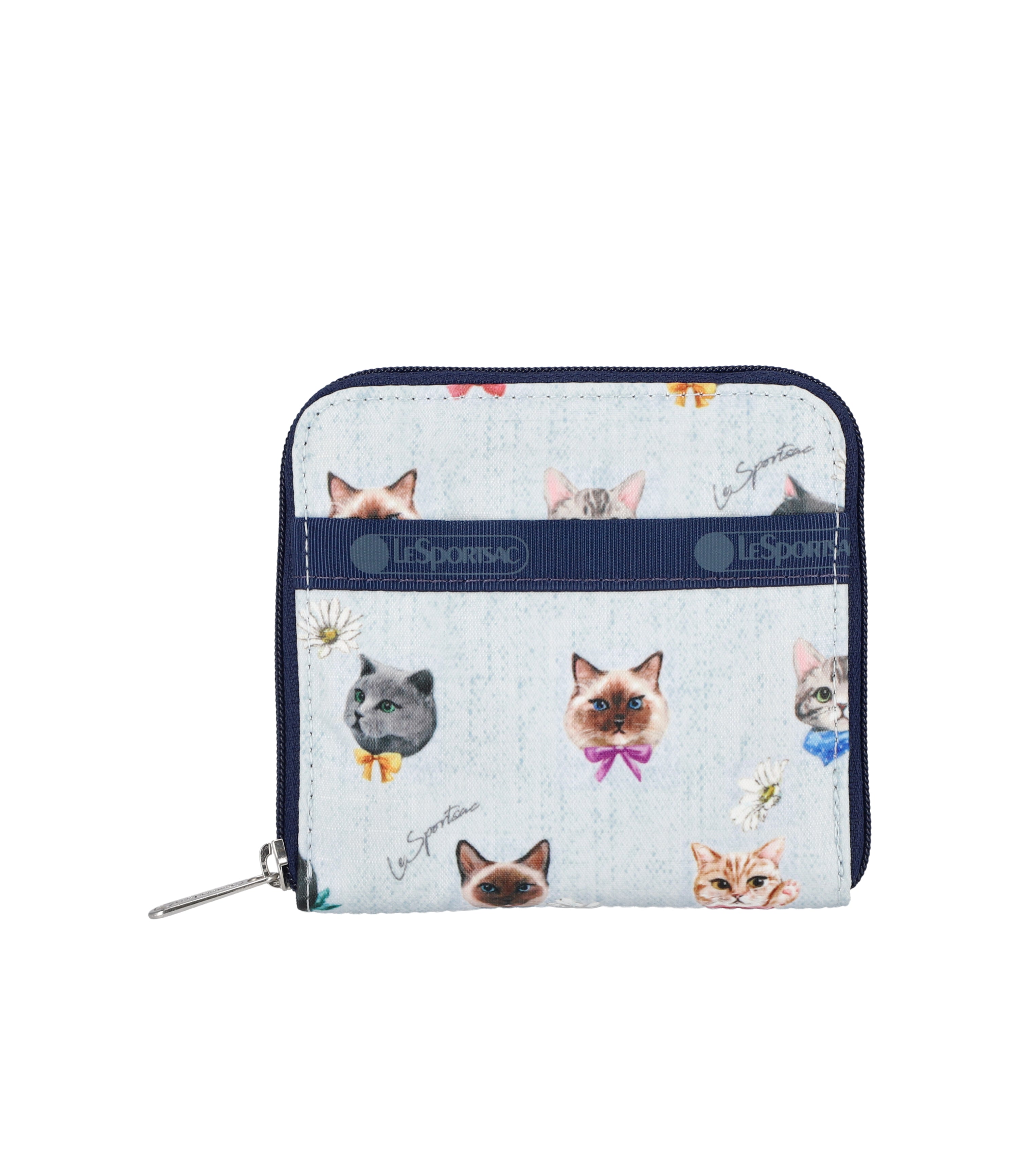 Playful Cats Sky Blue print
