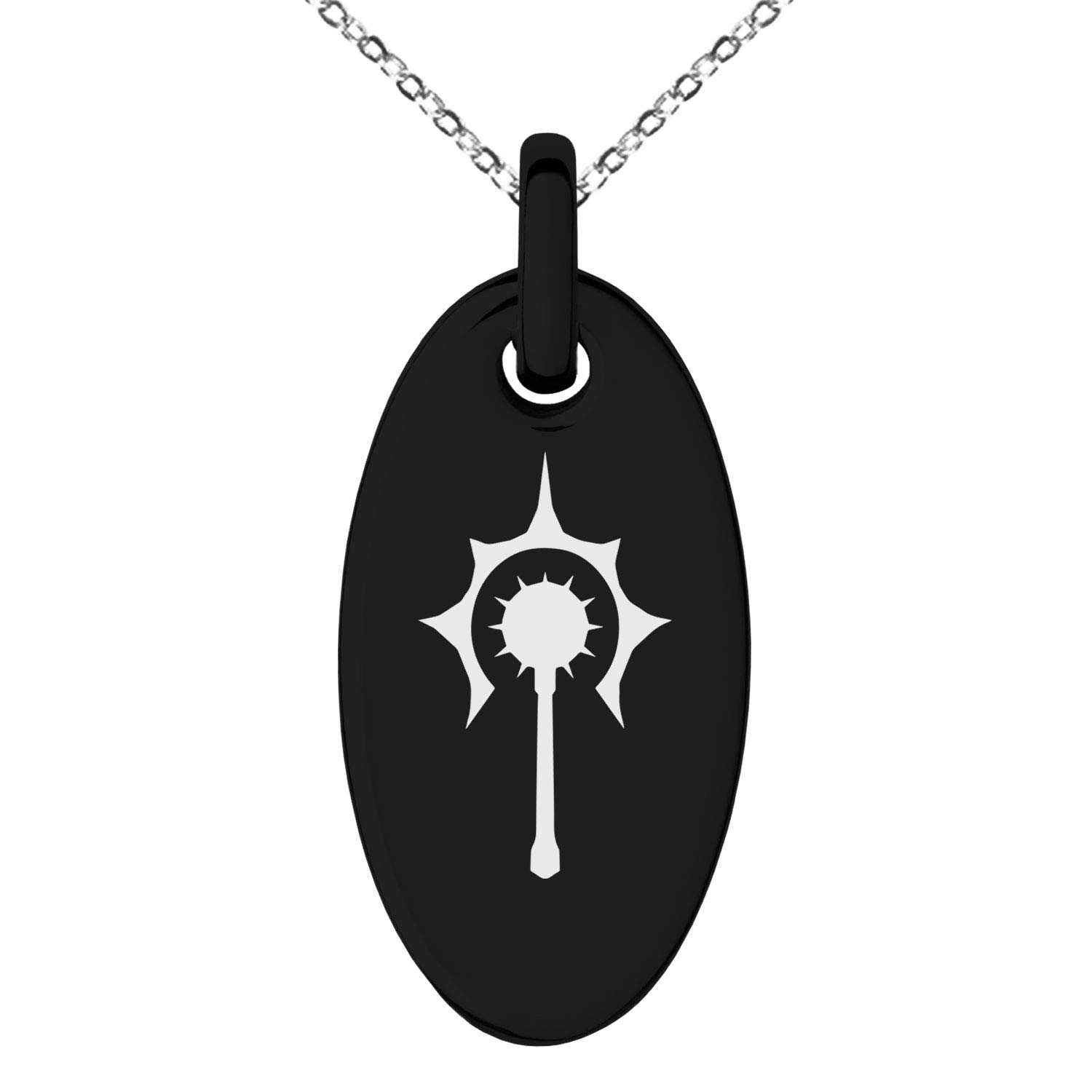 Stainless Steel Cleric Emblem Charm Pendant Necklace - Religious Jewelry for Men & Women - Perfect for Church, Gifts, and Everyday Wear